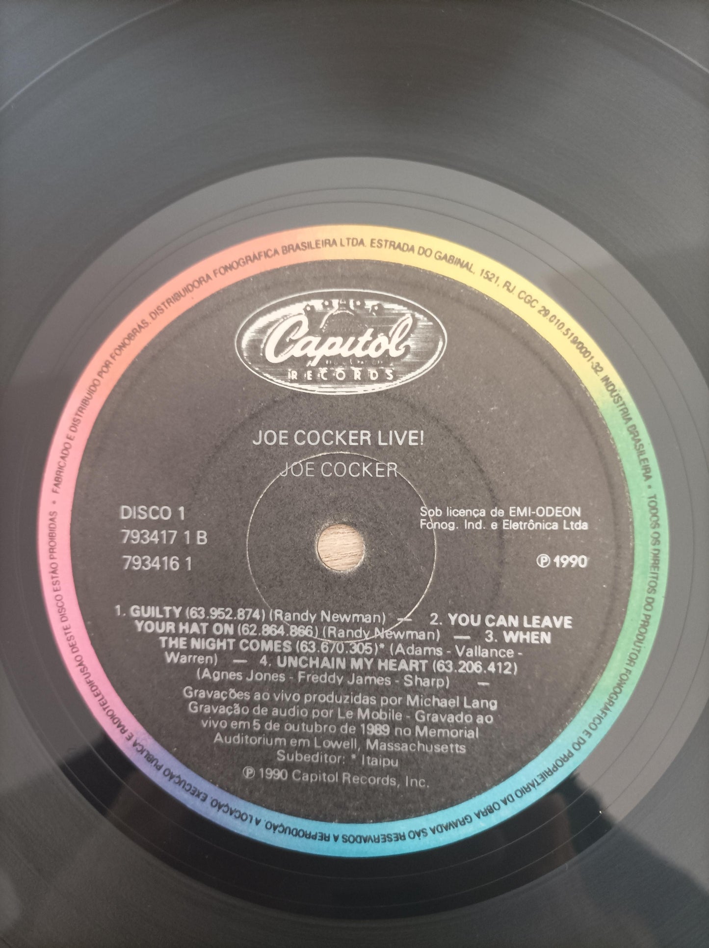 Disco Vinil Live Joe Cocker Duplo A