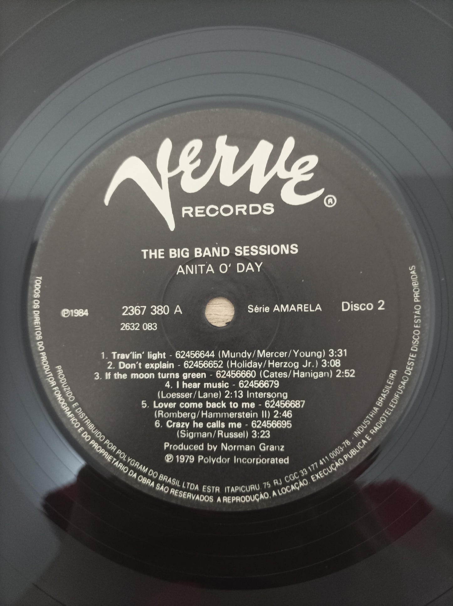 Lp Vinil Anita O'Day The Big Band Sessions Duplo