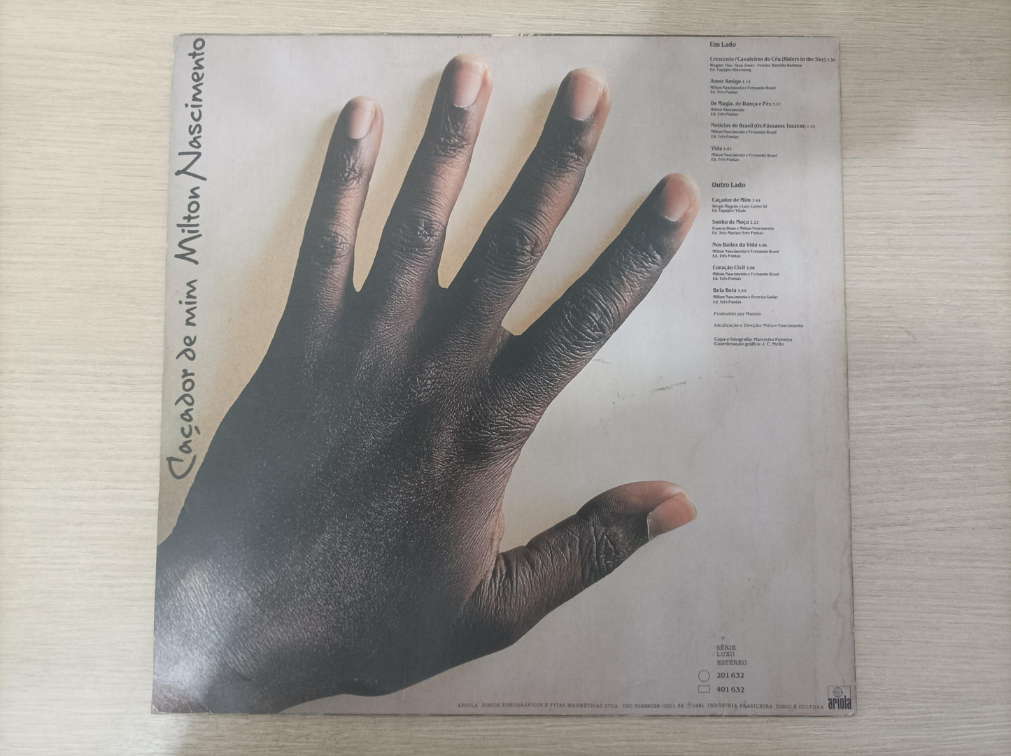 Disco Vinil Caçador De Mim Milton Nascimento A