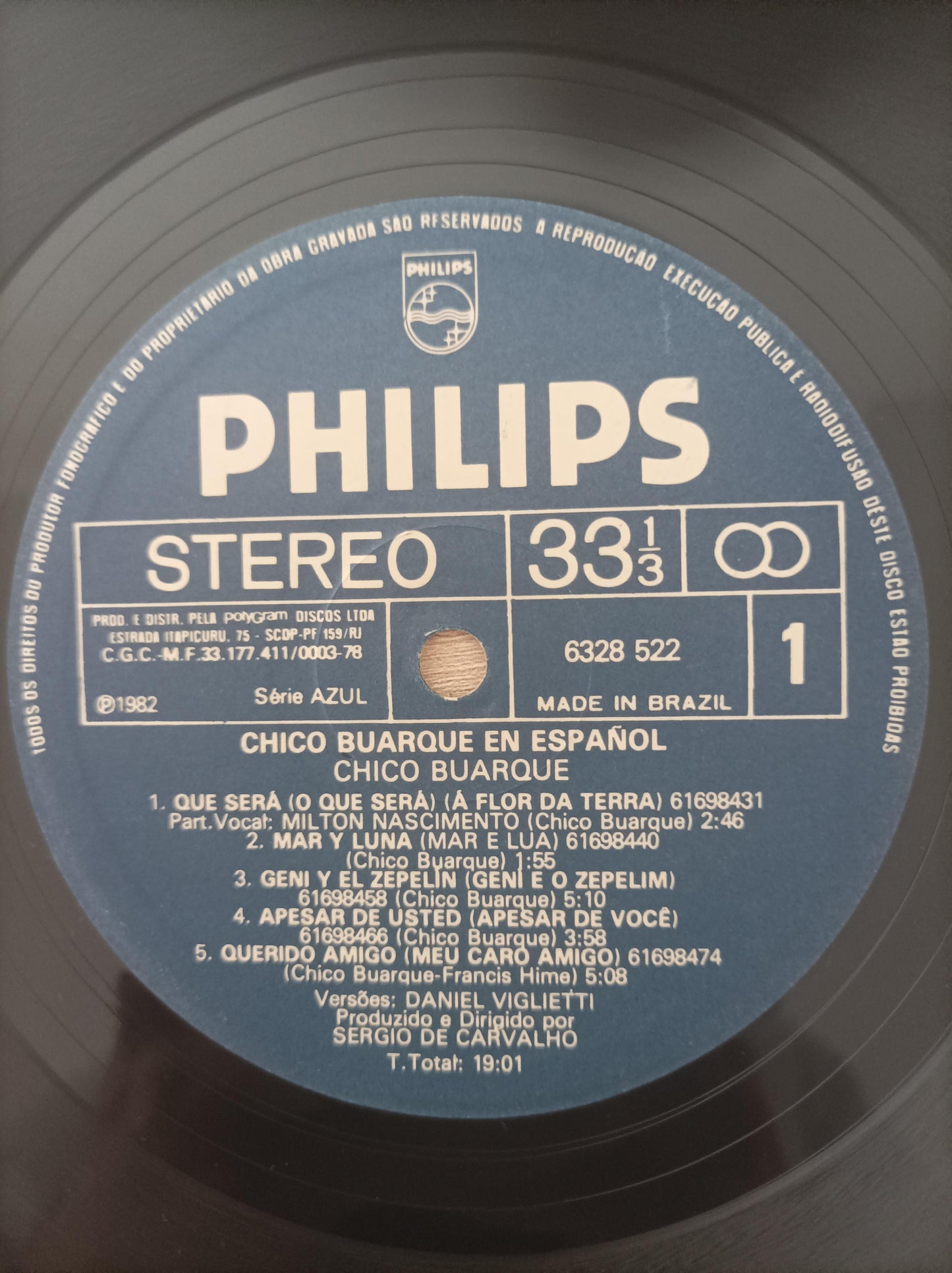 Disco Vinil En español Chico Buarque A