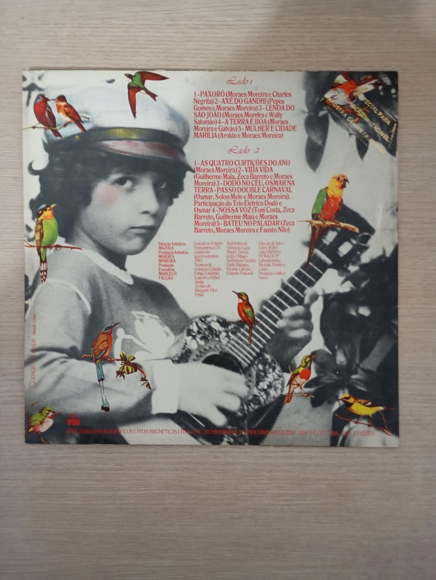 Lp Vinil Moraes Moreira 1981 Com Encarte