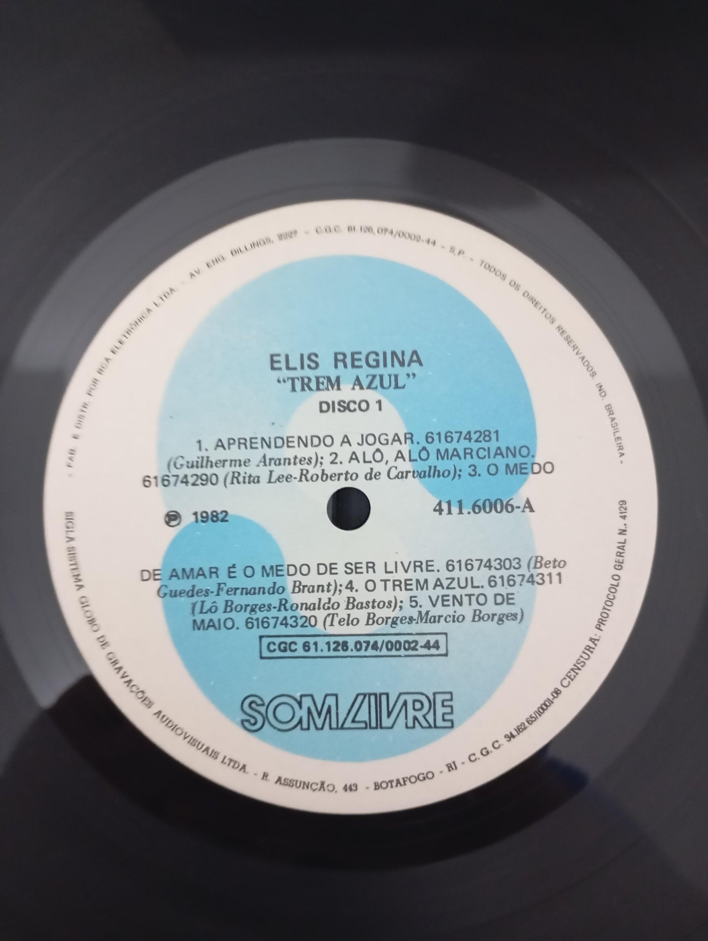 Lp Vinil Elis Regina Trem Azul Duplo Com Encarte