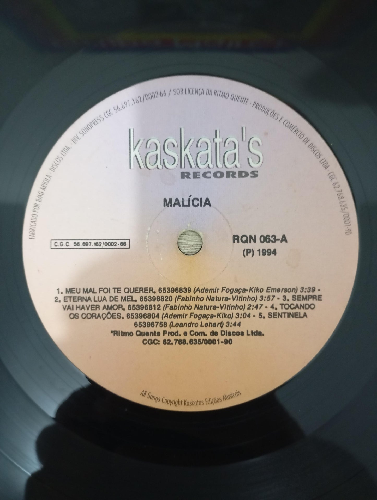 Lp Vinil Grupo Malícia Pagode E Cafuné