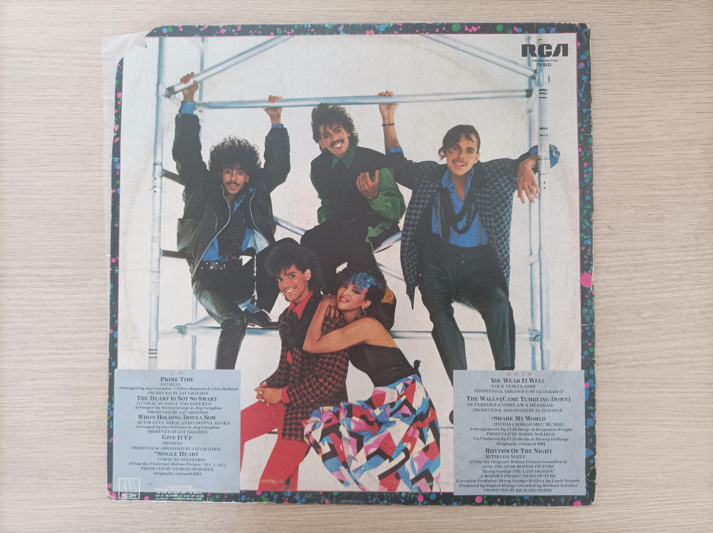 Lp Vinil DeBarge Rhythm Of The Night Com Encarte