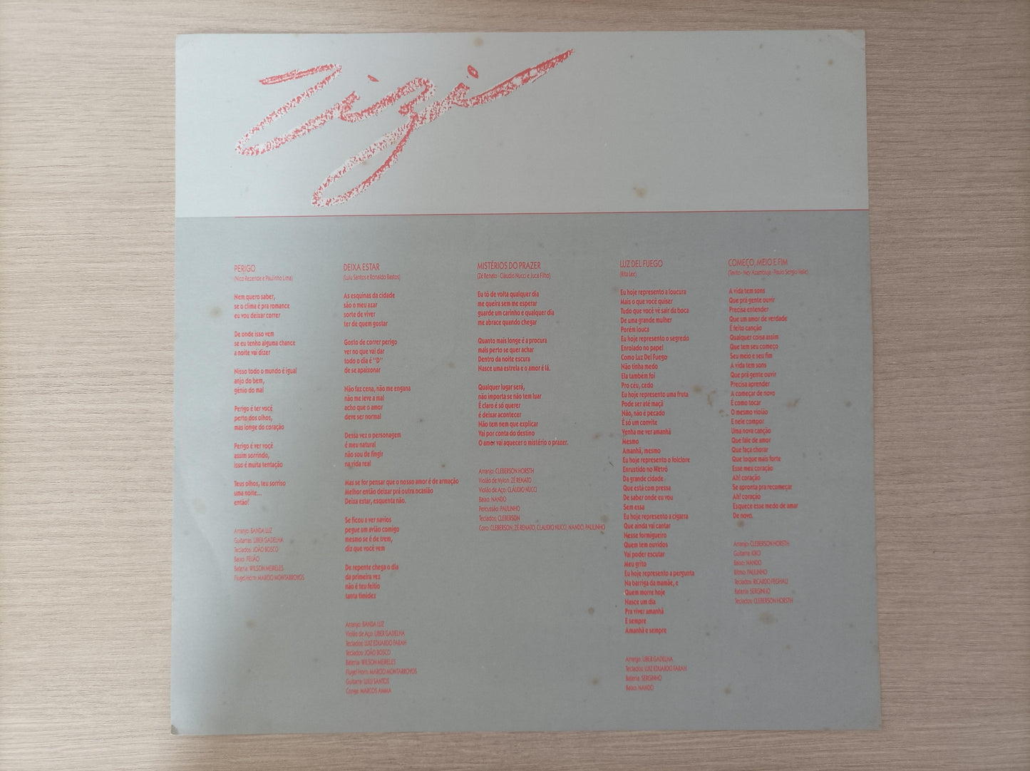 Lp Vinil Zizi 1986 Com Encarte