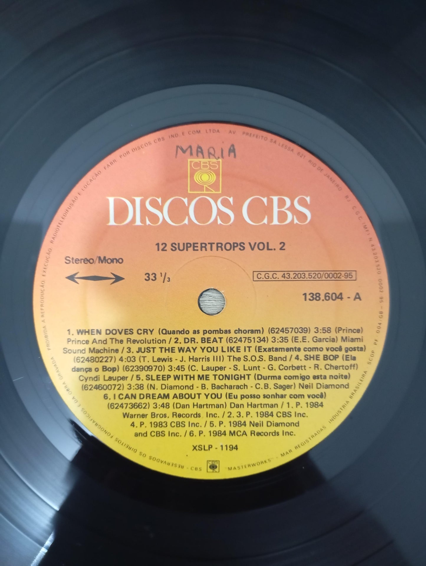 Lp Vinil 12 Supertops Vol. 2