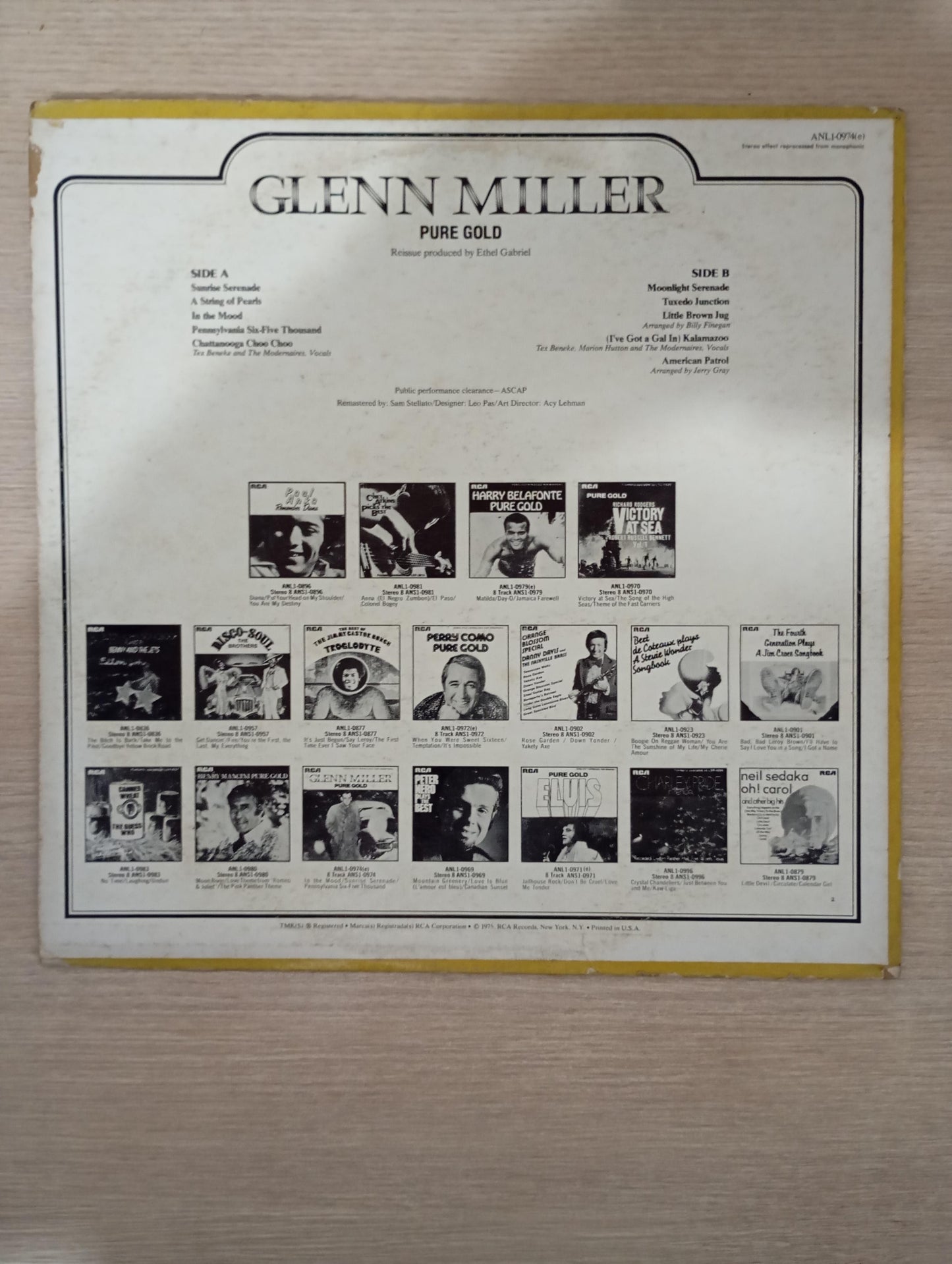 Lp Vinil Glenn Miller Pure Gold Importado