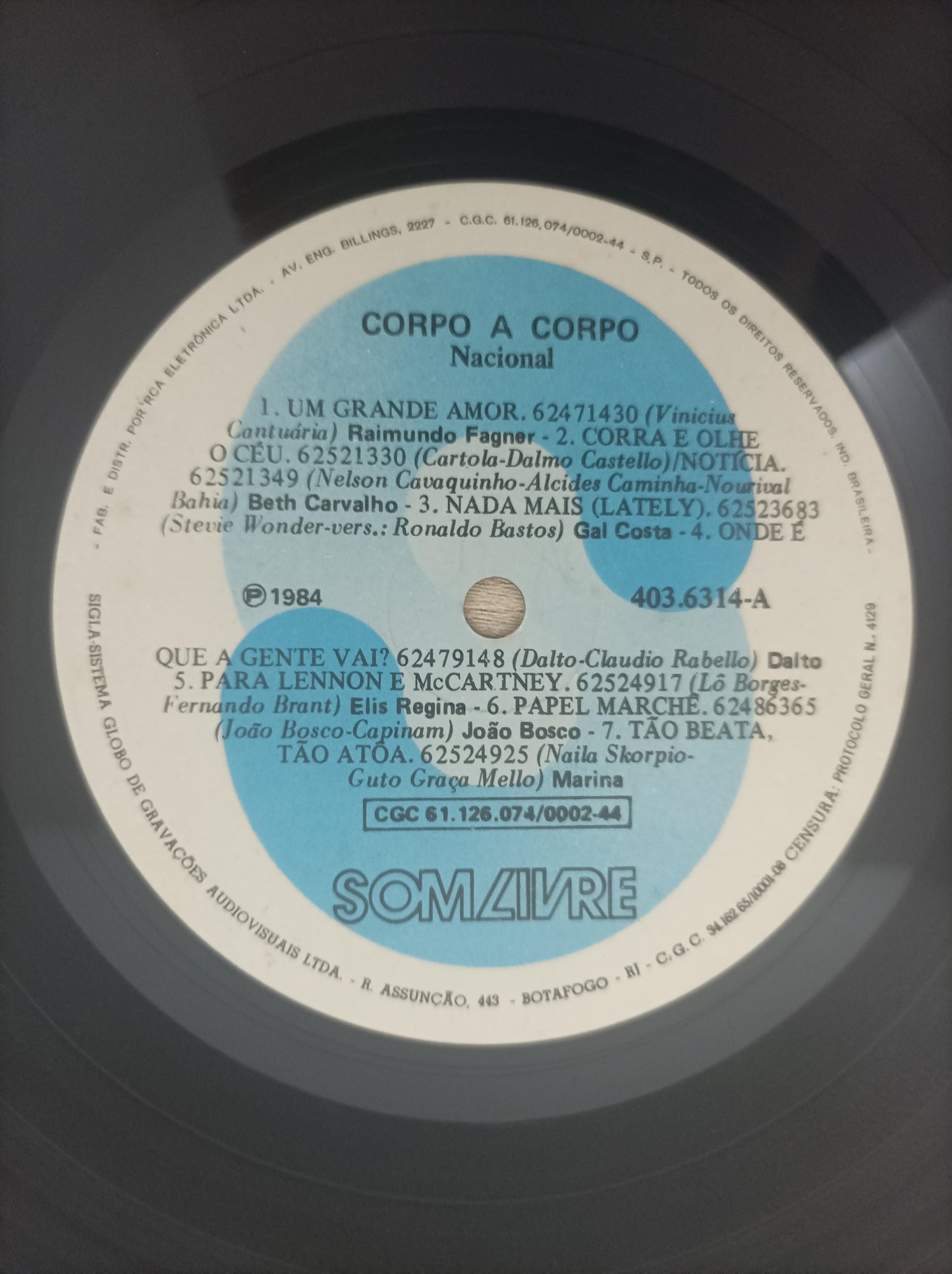 Lp Vinil Corpo a Corpo Nacional