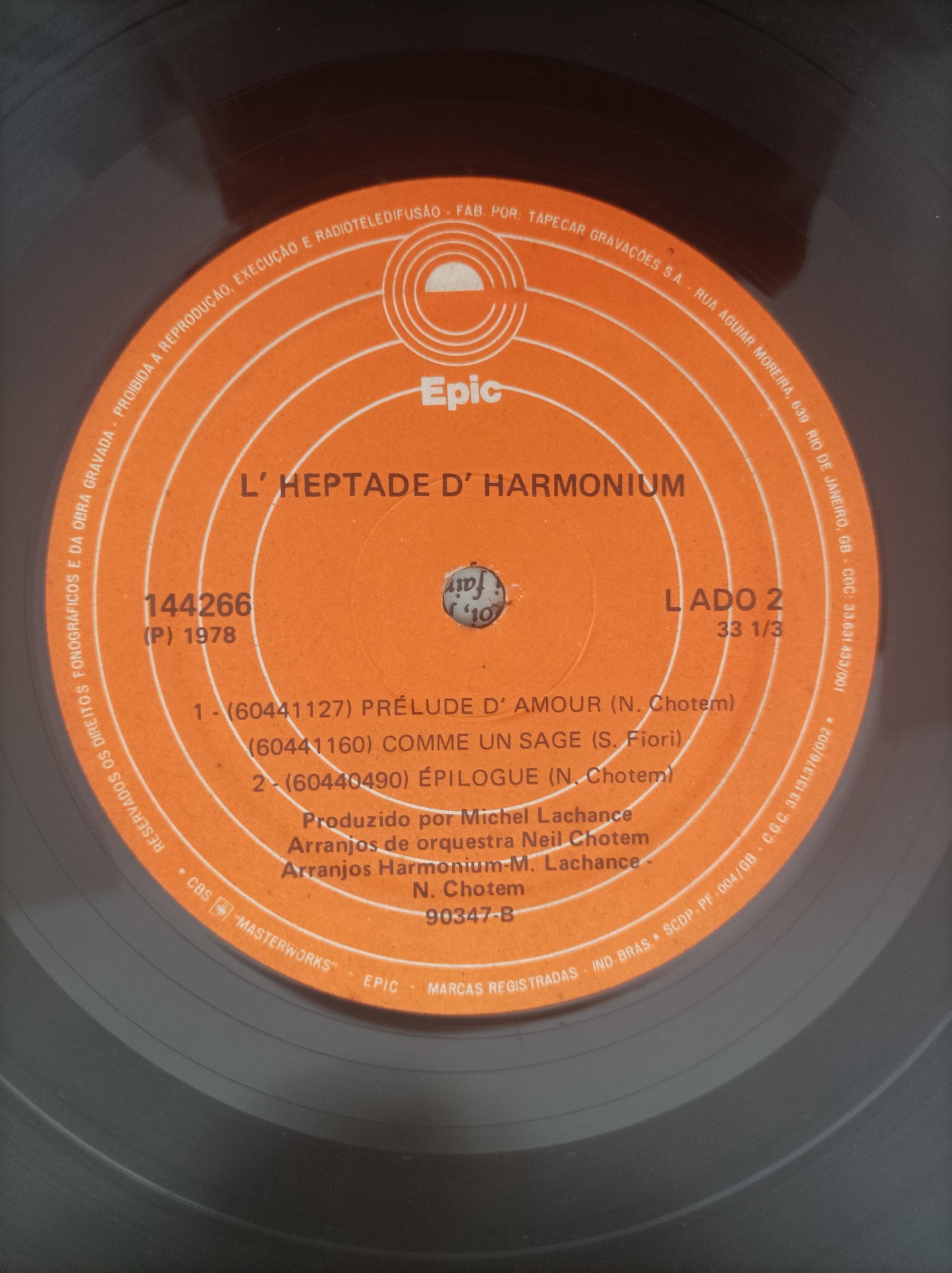 Lp Vinil Harmonium L'Heptade Duplo Com Encartes, Leia