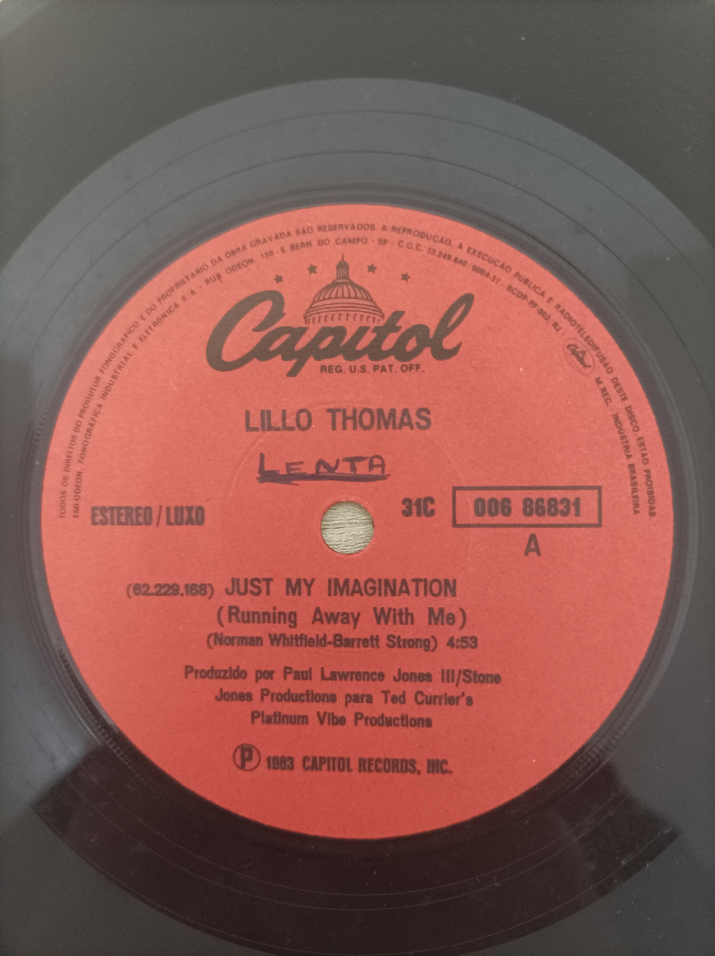 Compacto Vinil Lillo Thomas Just My Imagination