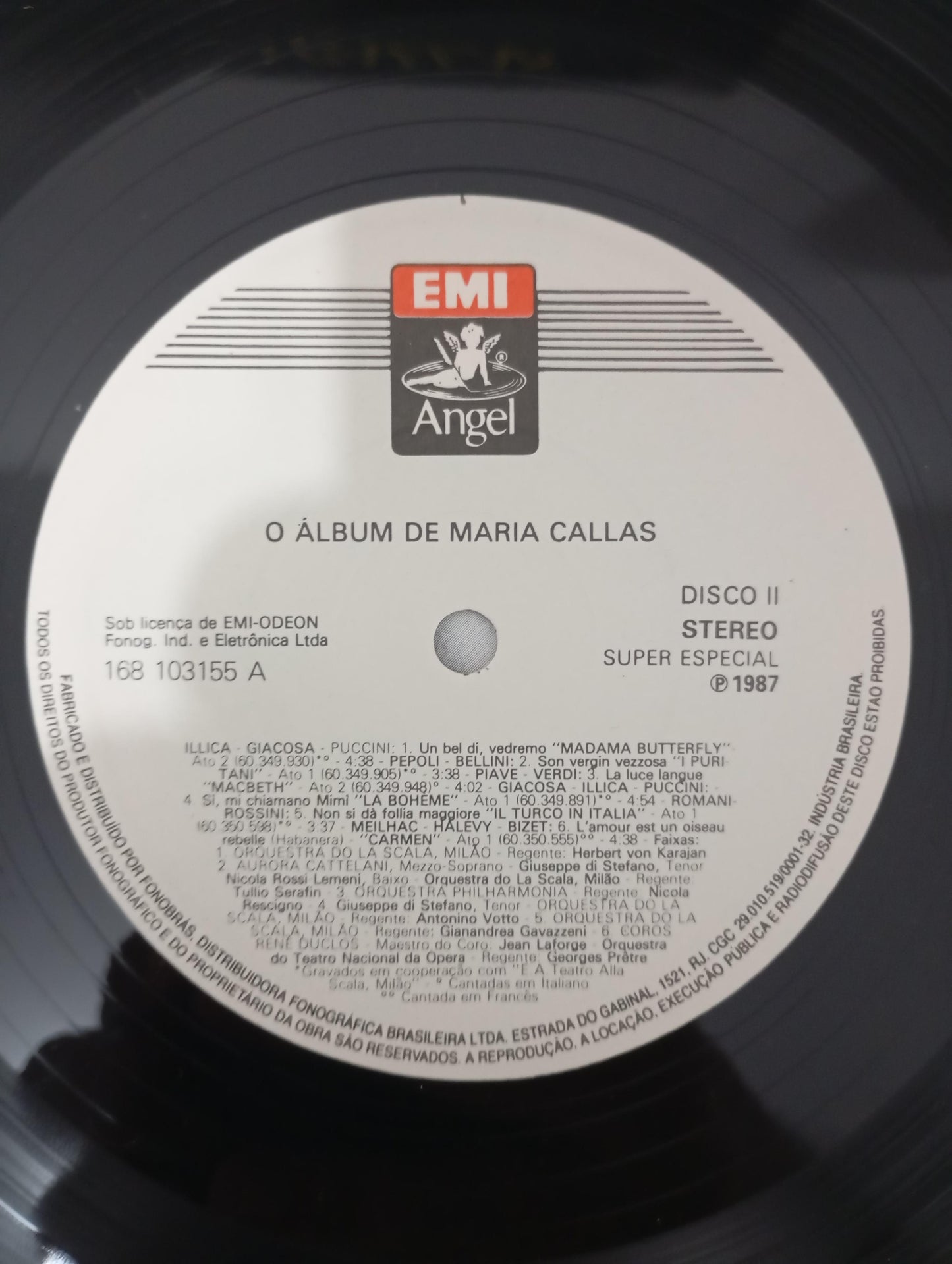 Lp Vinil O Álbum de Maria Callas Duplo Com Encartes