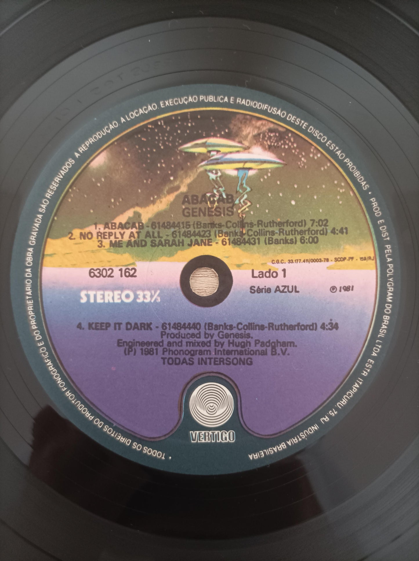 Disco Vinil Abacab Genesis A
