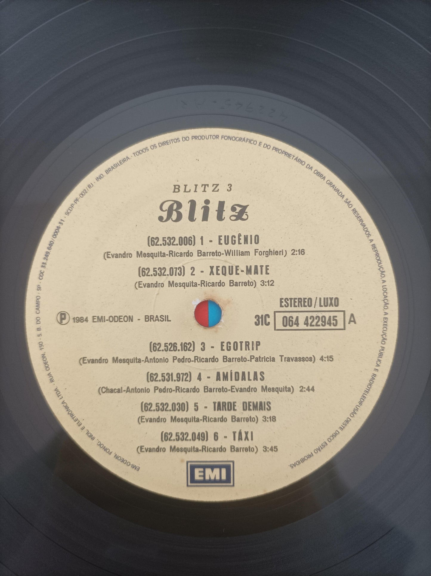 Disco Vinil 3 Blitz Com Encarte A