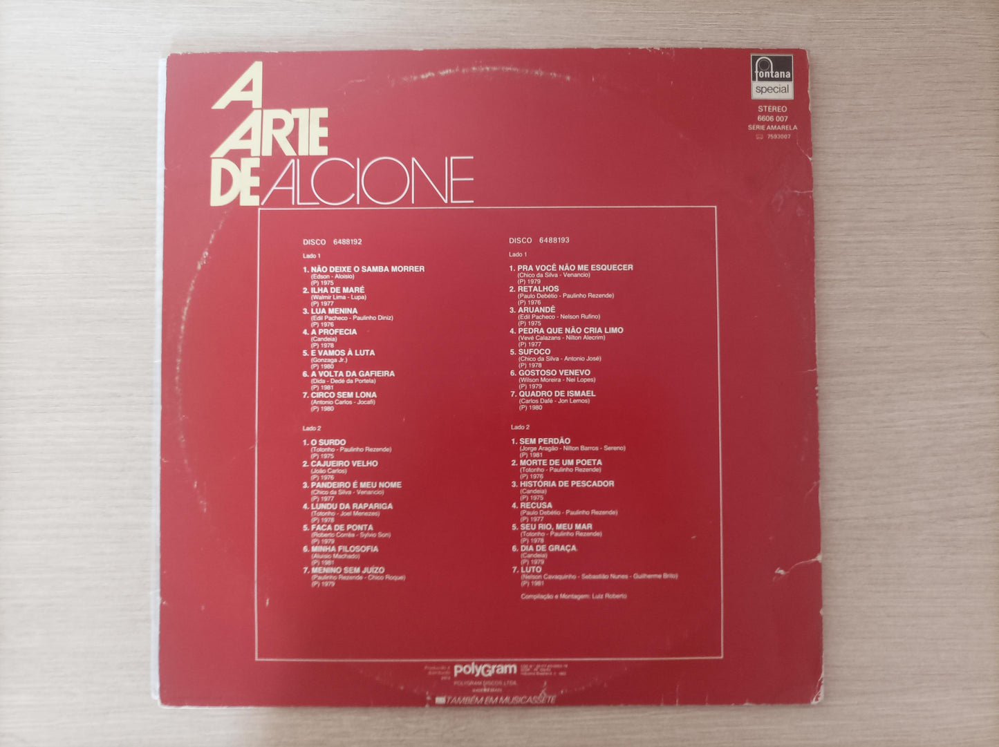 Lp Vinil Alcione A Arte de Duplo