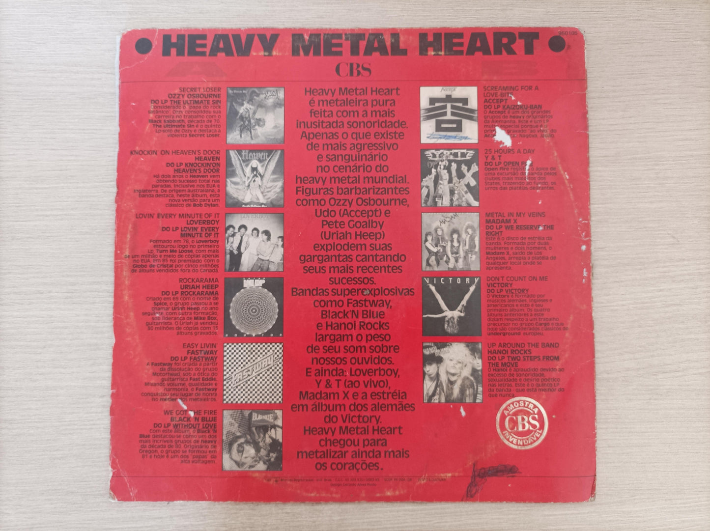 Lp Vinil Heavy Metal Heart, Leia