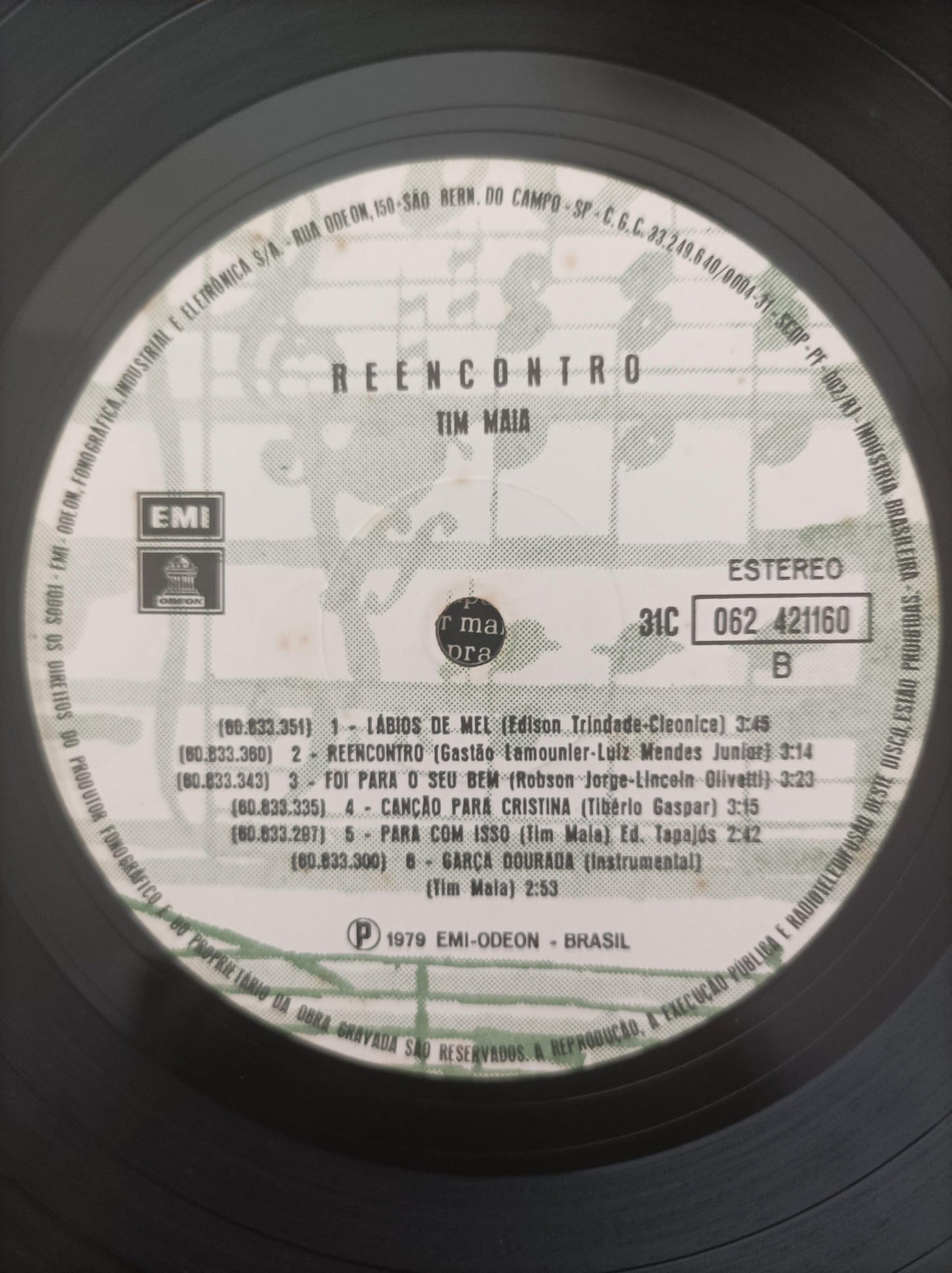Lp Vinil Tim Maia Reencontro Com Encarte