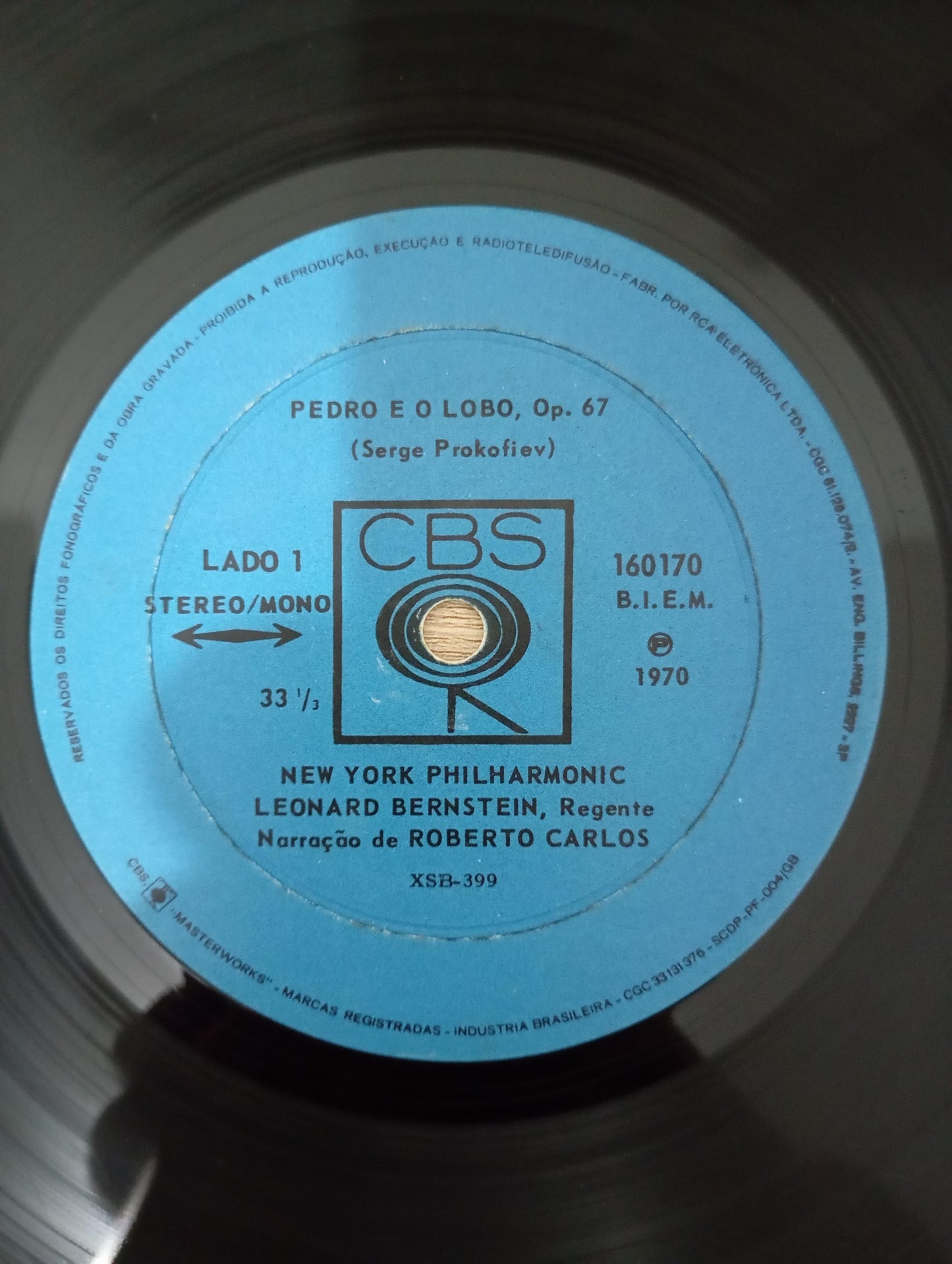 Lp Vinil Roberto Carlos Narra Pedro E O Lôbo Op. 67