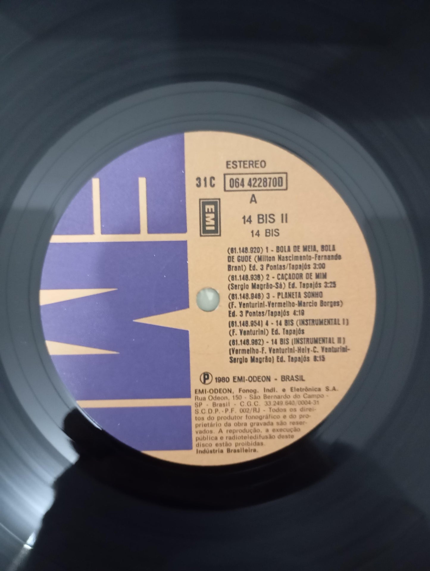 Disco Vinil II 1980 14 Bis Capa Dupla Com Encarte A