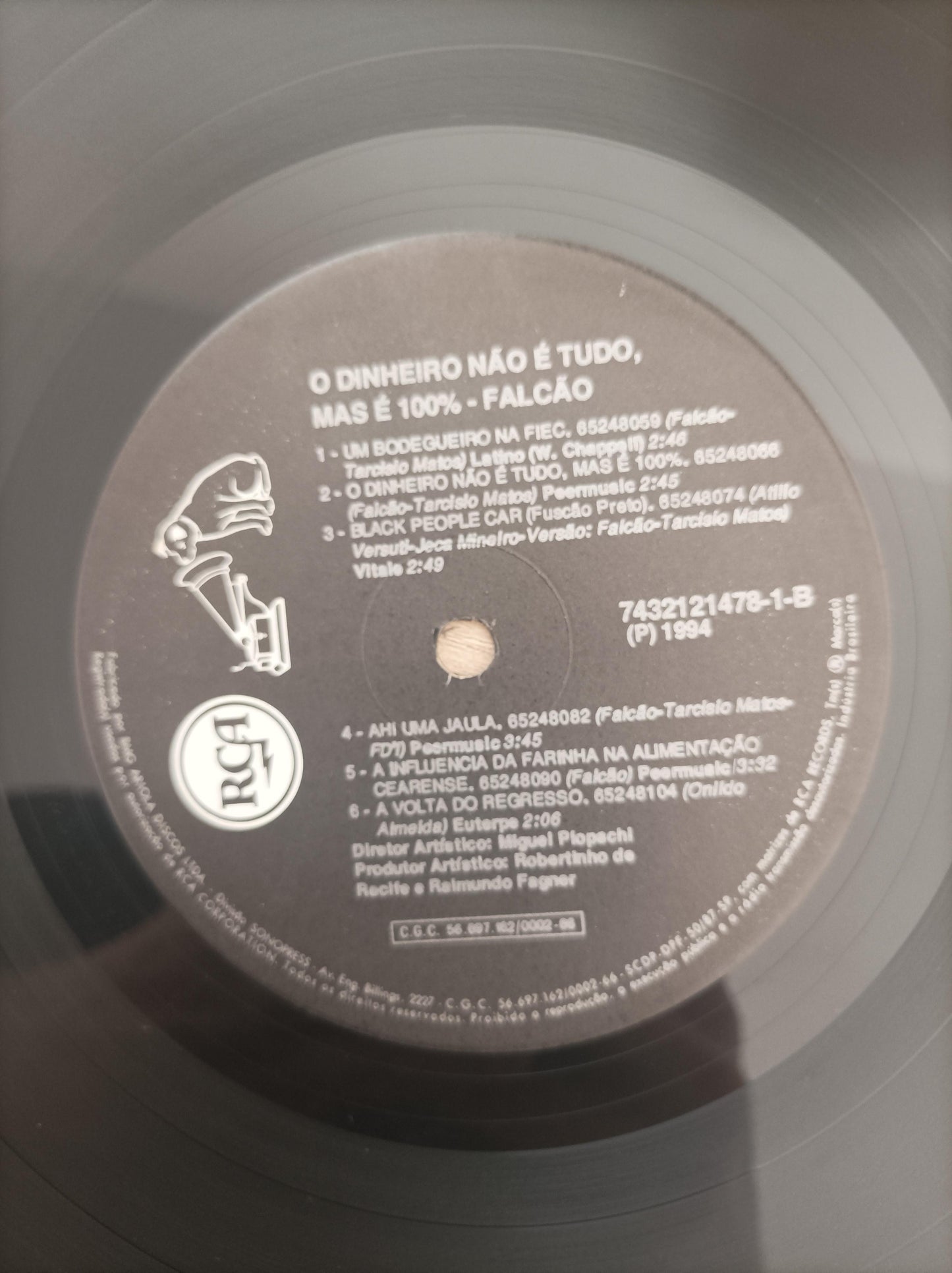Lp Vinil Falcão O Dinheiro Não É Tudo Mas É 100% Com Encarte