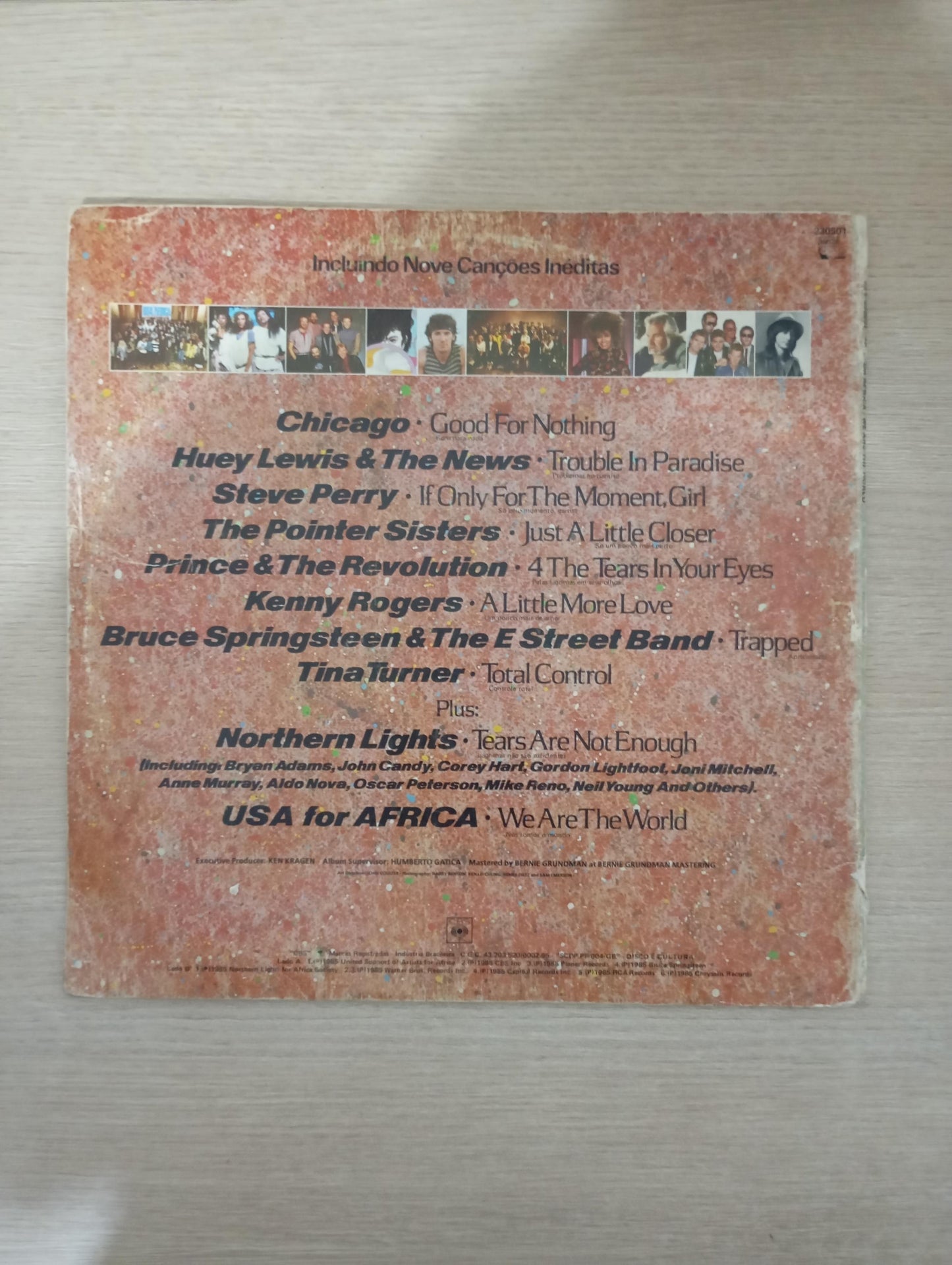 Lp Vinil USA For Africa We Are The World Capa Dupla
