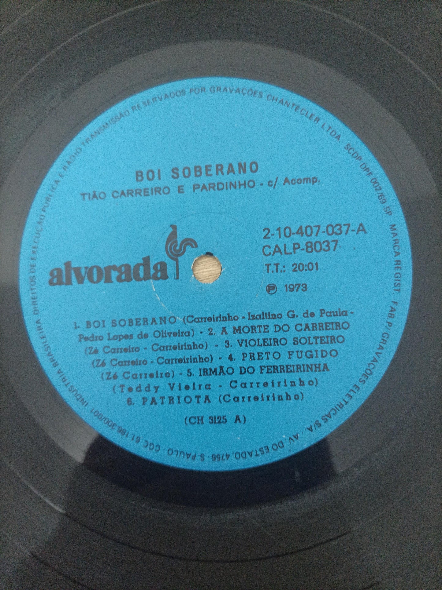 Lp Vinil Tião Carreiro E Pardinho Boi Soberano