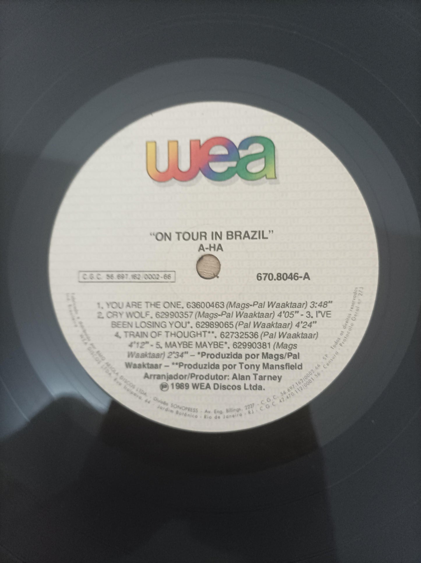 Disco Vinil On Tour In Brazil a-ha A