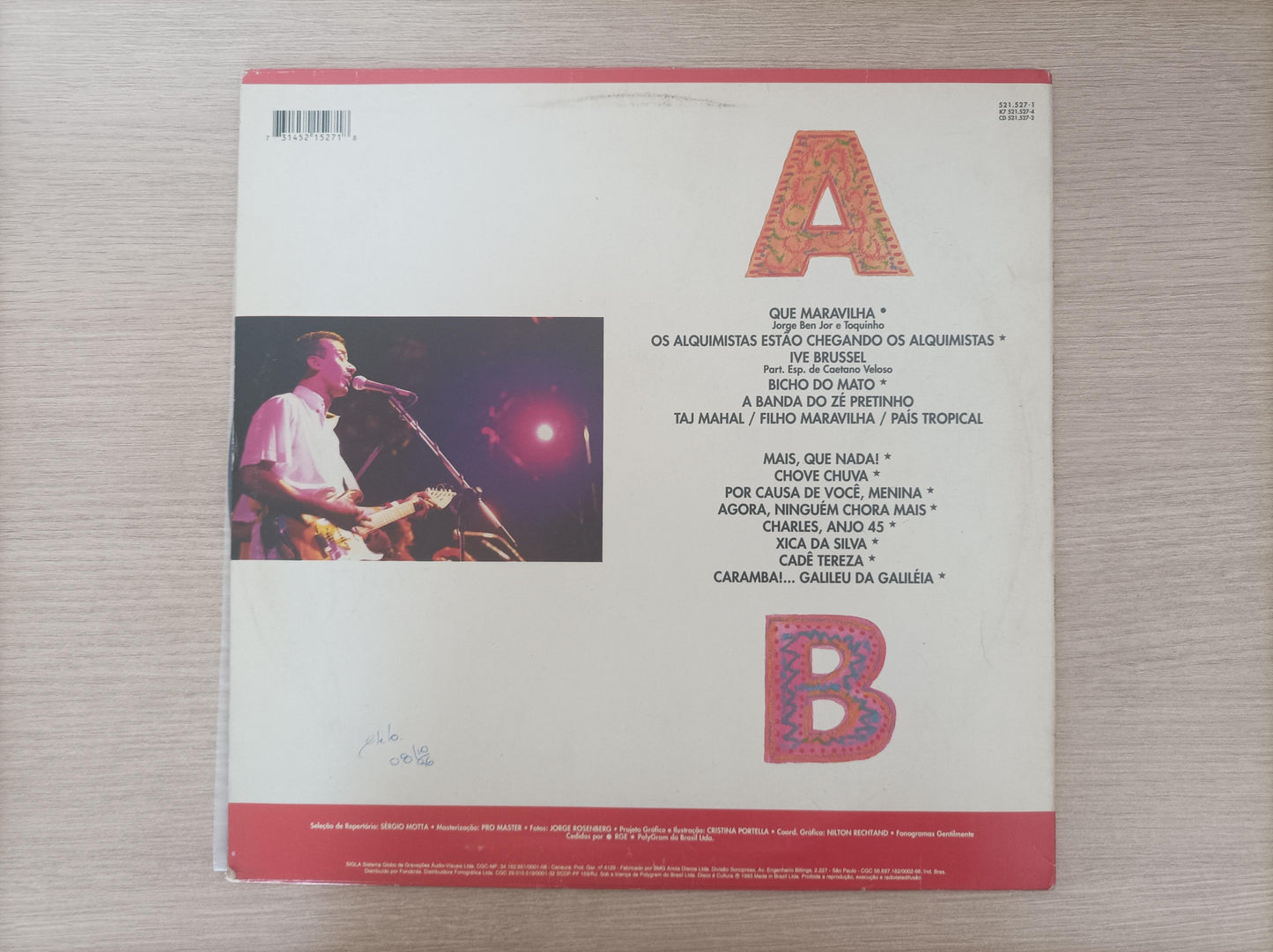 Lp Vinil Jorge Ben Que Maravilha (Grandes Sucessos de)