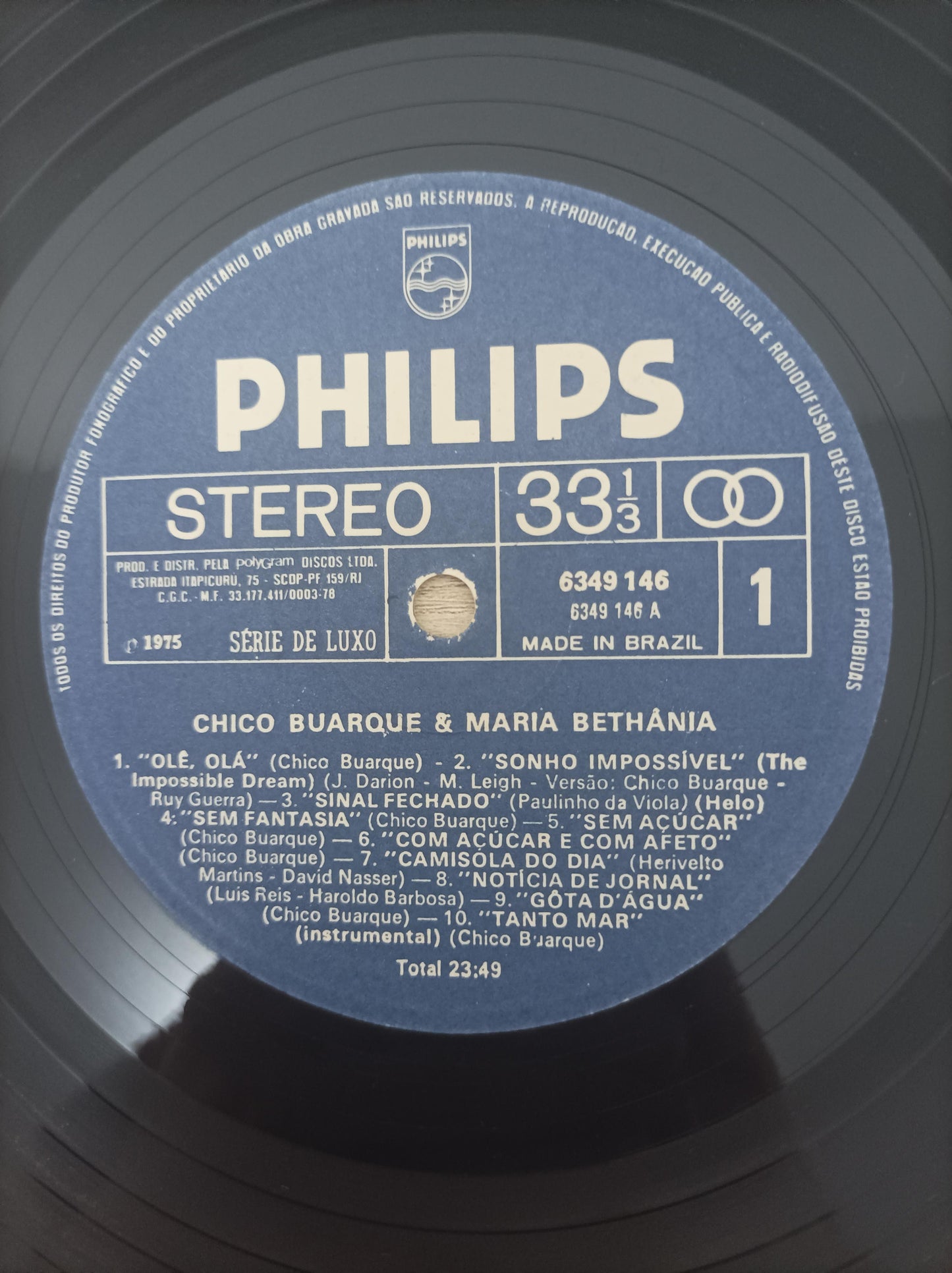 Lp Vinil Chico Buarque & Maria Bethânia Ao Vivo