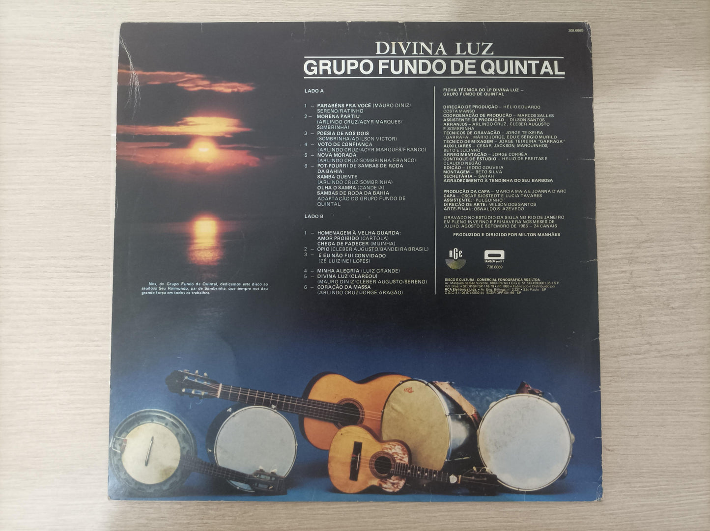 Lp Vinil Fundo de Quintal Divina Luz