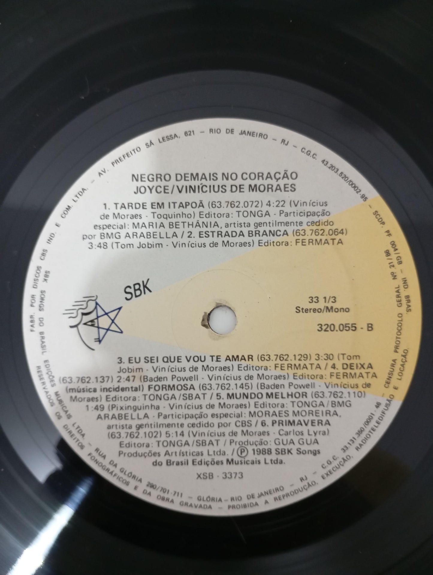 Lp Vinil Joyce Vinicius de Moraes Negro Demais C Encarte
