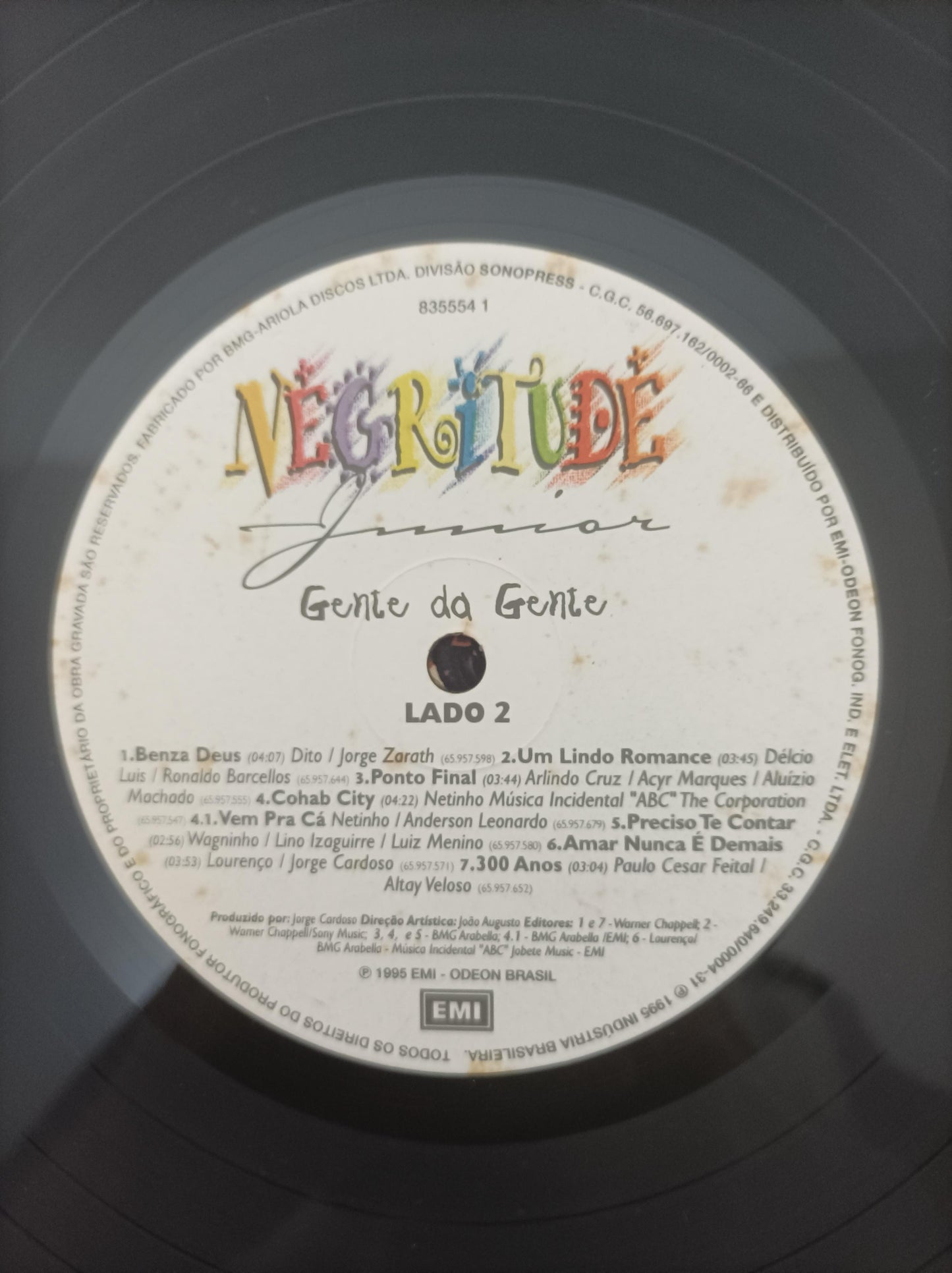 Lp Vinil Negritude Junior Gente Da Gente Com Encarte