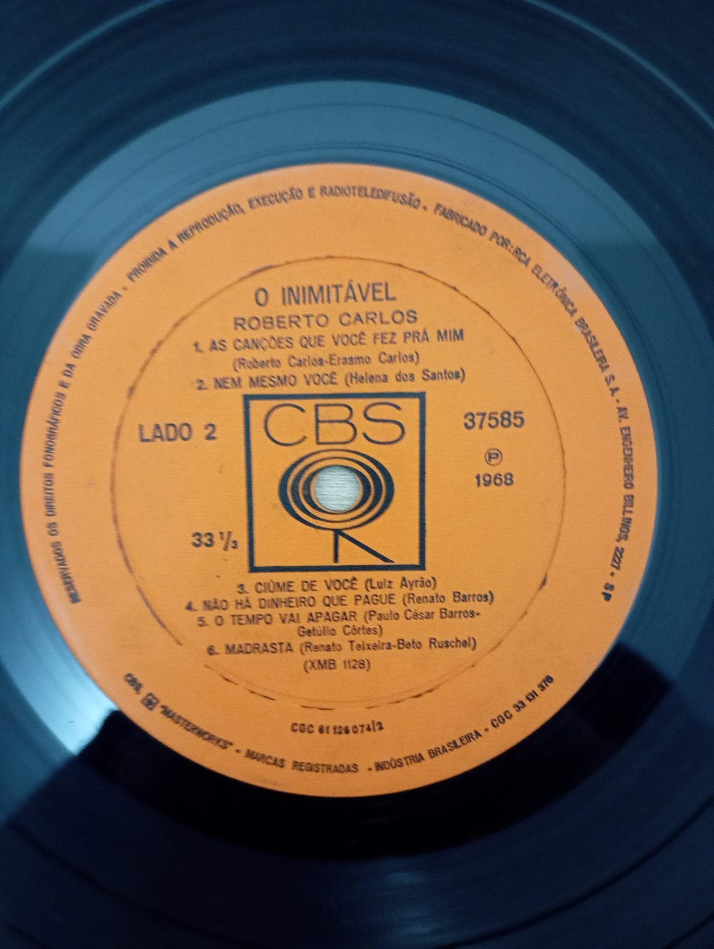 Lp Vinil Roberto Carlos O Inimitável