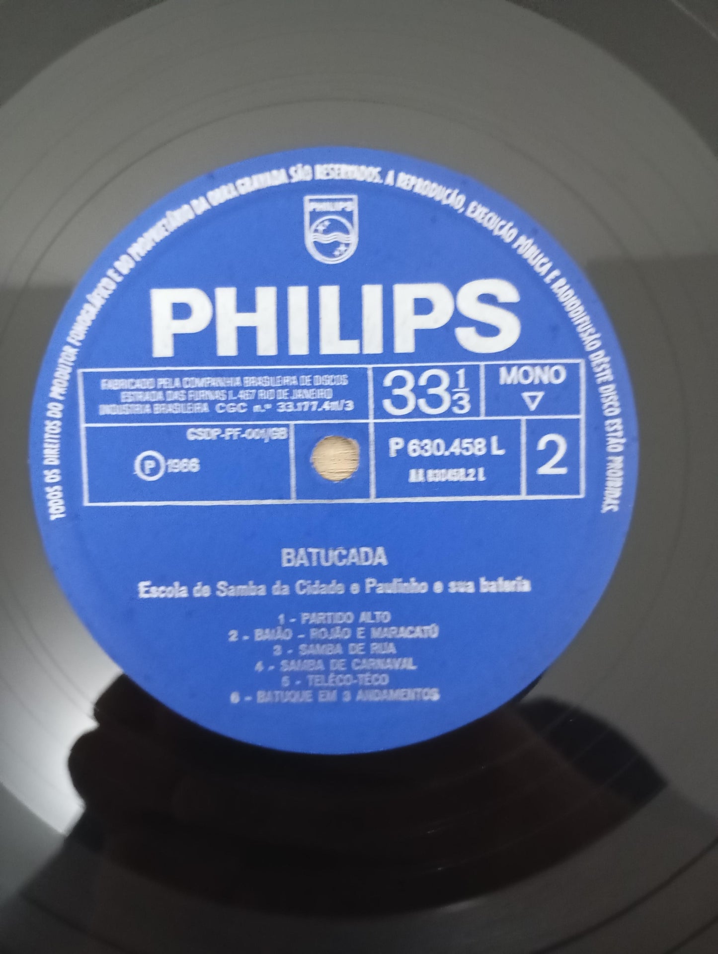 Lp Vinil Escola de Samba & Paulinho Batucada