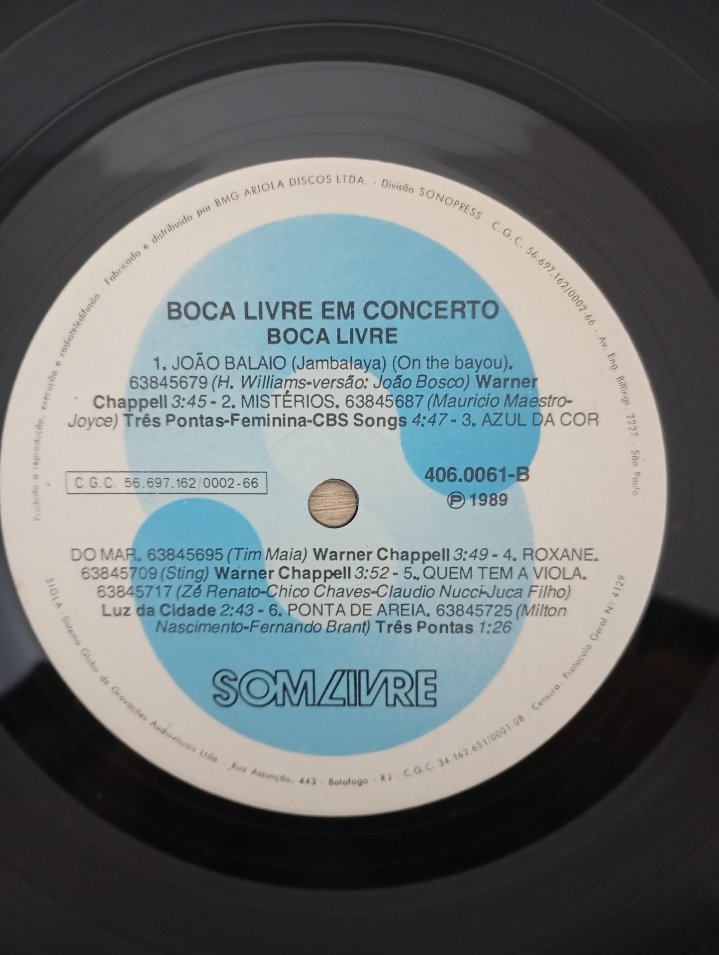 Disco Vinil Em Concerto Boca Livre Com Encarte A
