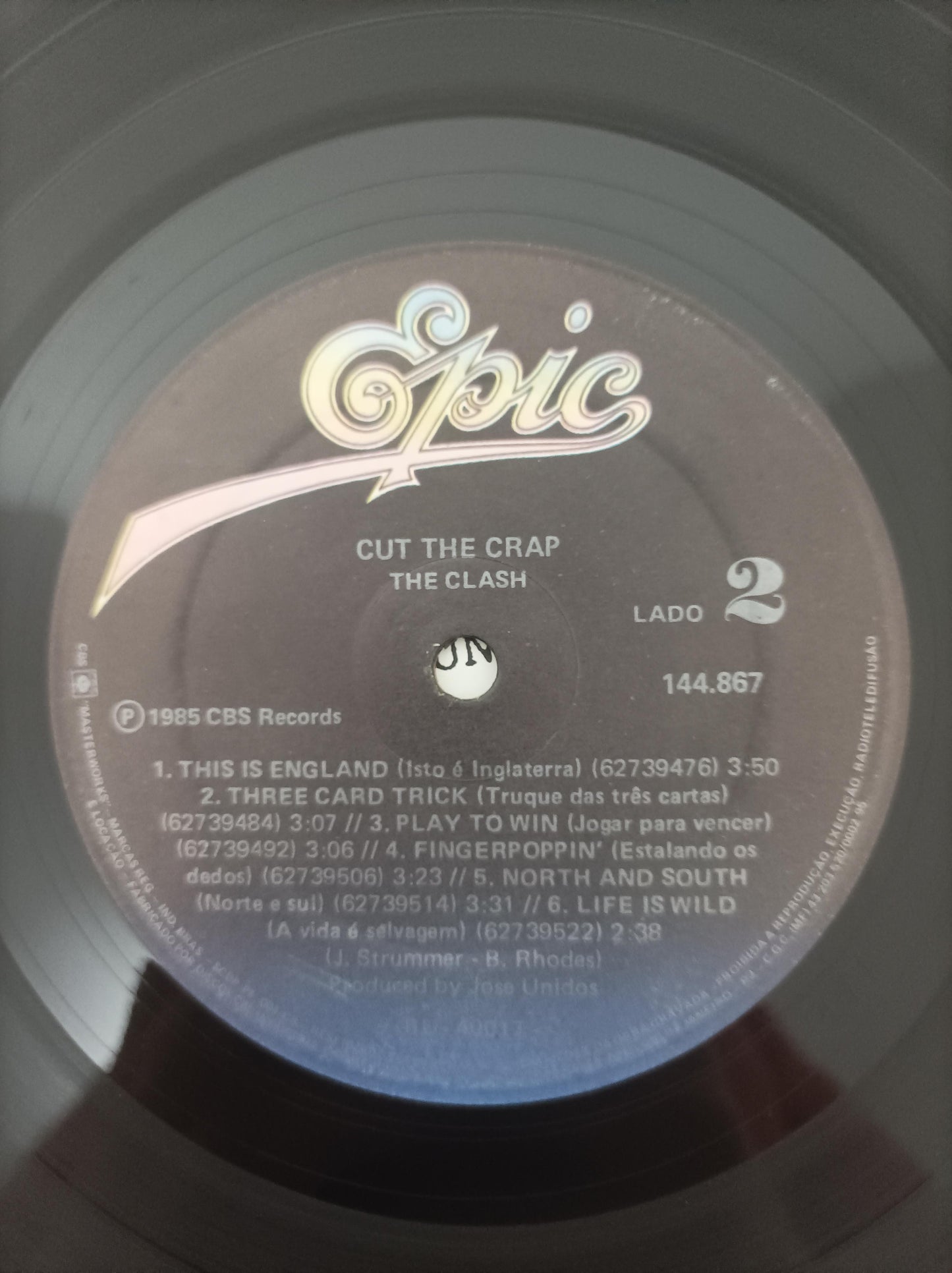 Lp Vinil The Clash Cut The Crap Com Encarte
