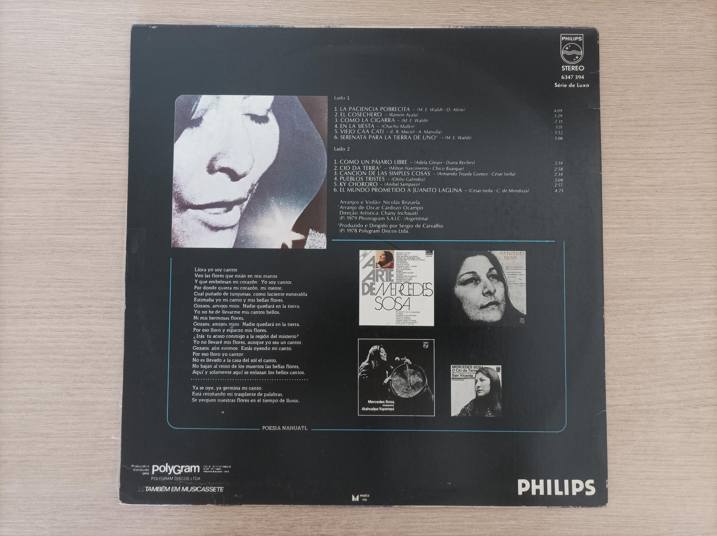 Lp Vinil Mercedes Sosa Serenata Para La Tierra De Uno