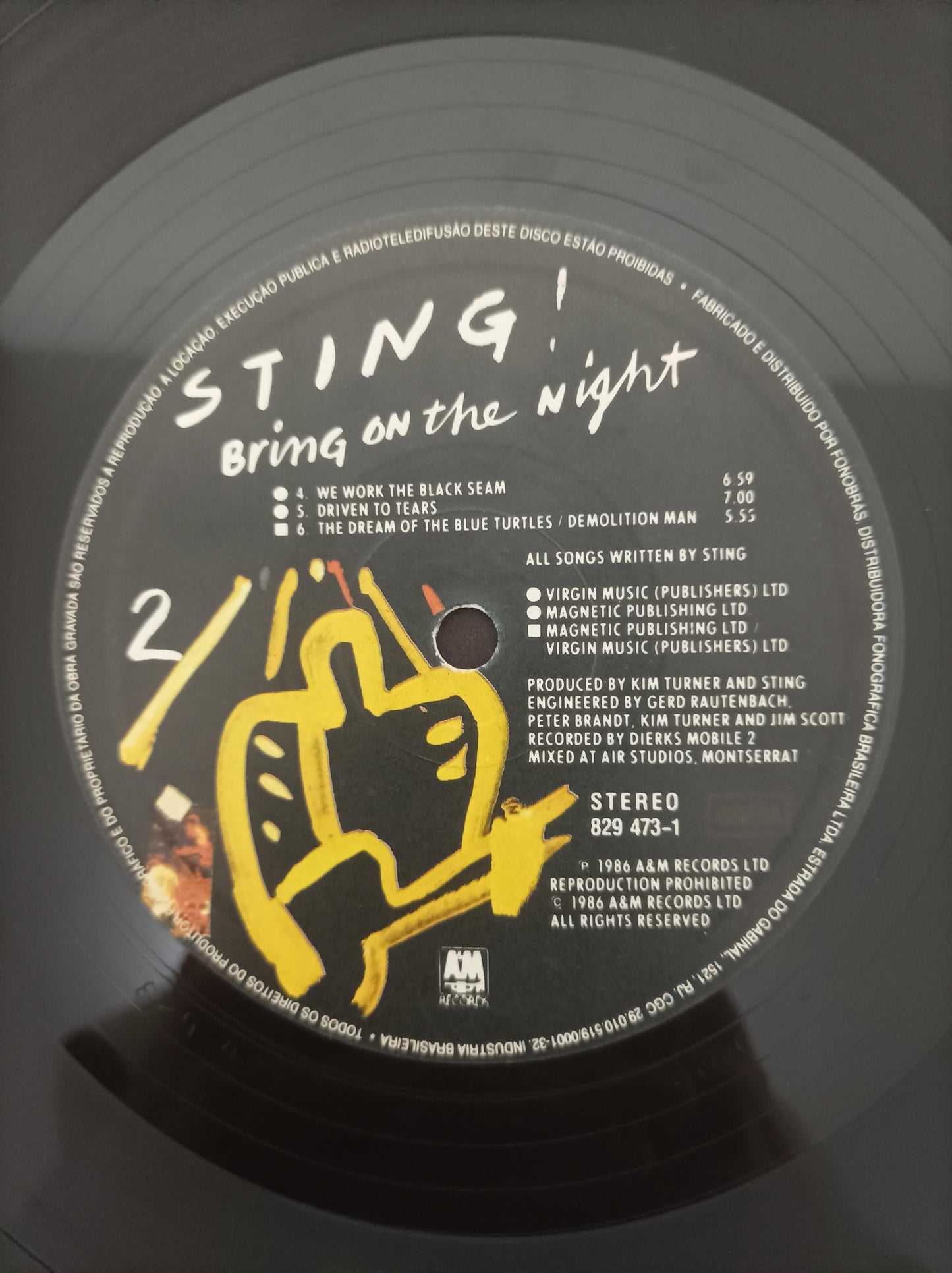 Disco Vinil Bring On The Night Sting Duplo Com Encartes A