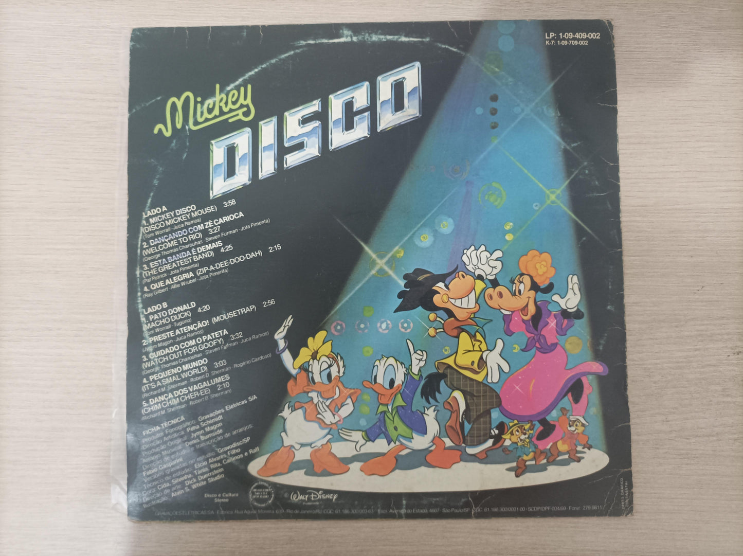Lp Vinil Mickey Mouse Disco Com Encarte