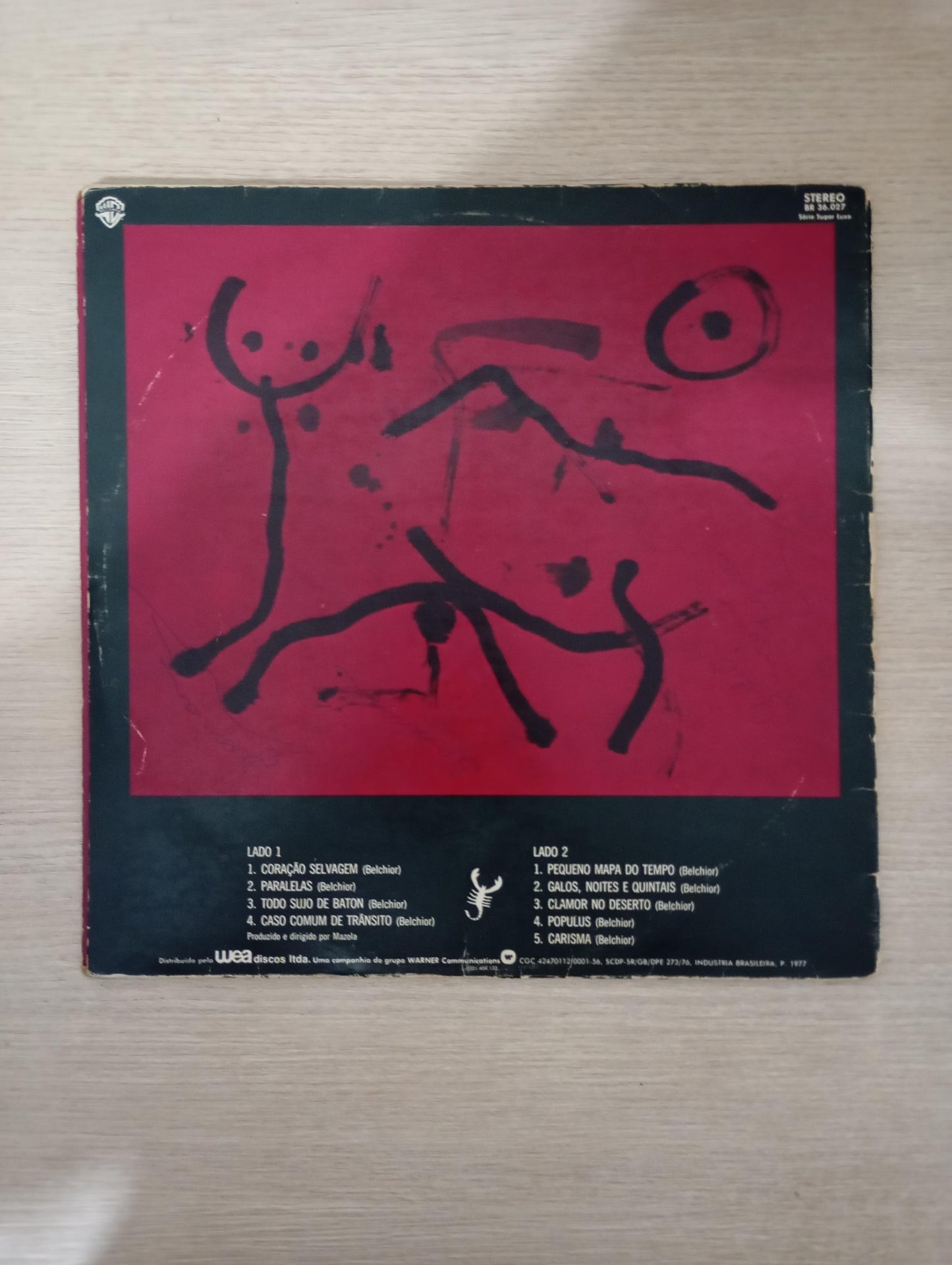 Lp Vinil Belchior Coração Selvagem Capa Dupla