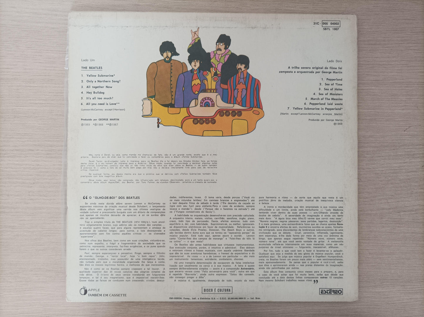 Disco Vinil Yellow Submarine The Beatles Com Encarte A