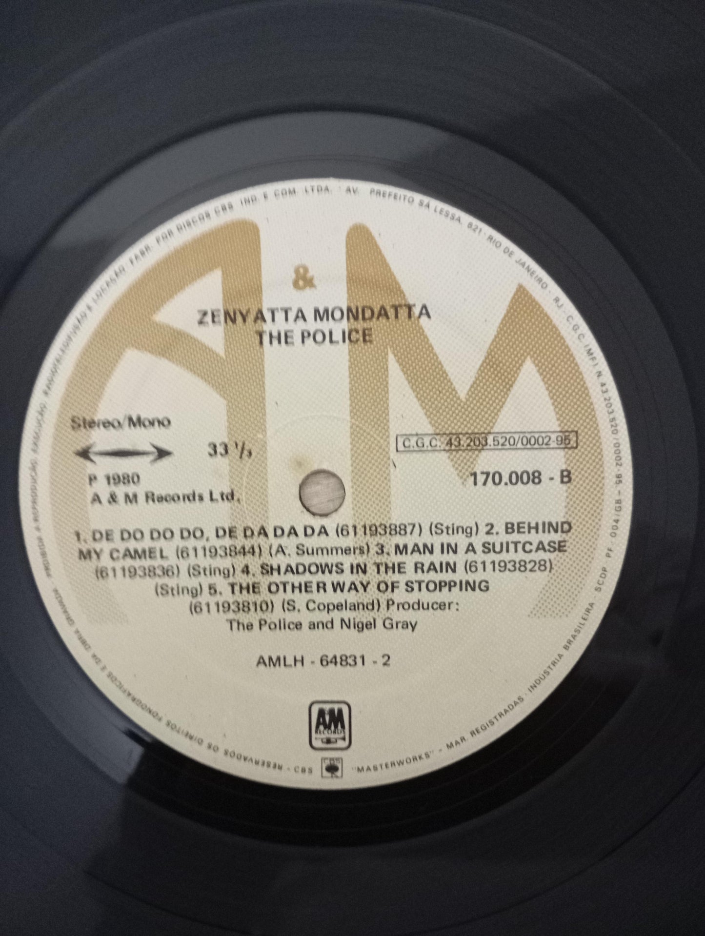 Lp Vinil The Police Zenyatta Mondatta Com Encarte