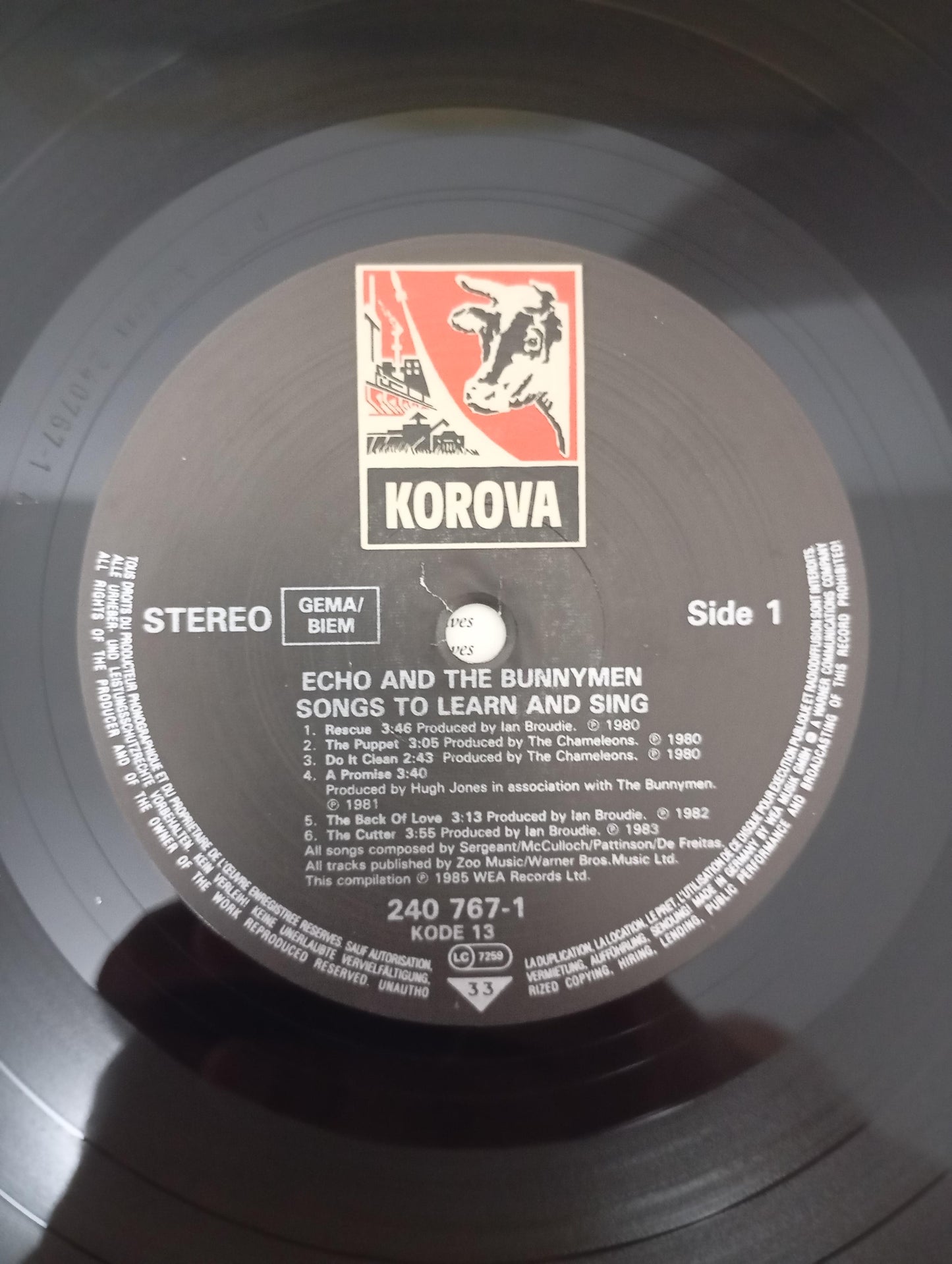 Lp Vinil Echo & The Bunnymen Songs To Learn & Sing Importado