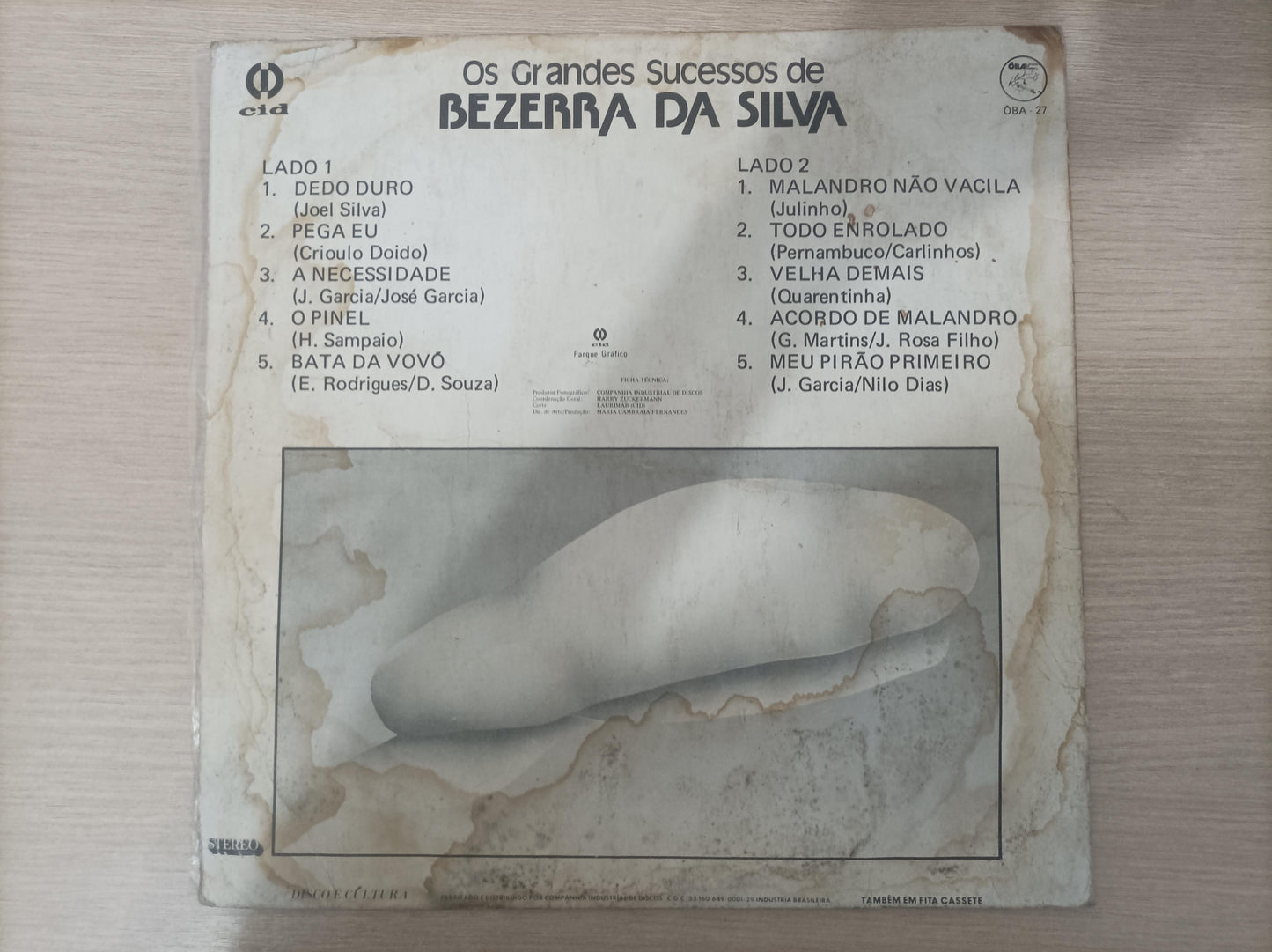 Lp Vinil Bezerra Da Silva Os Grandes Sucessos de