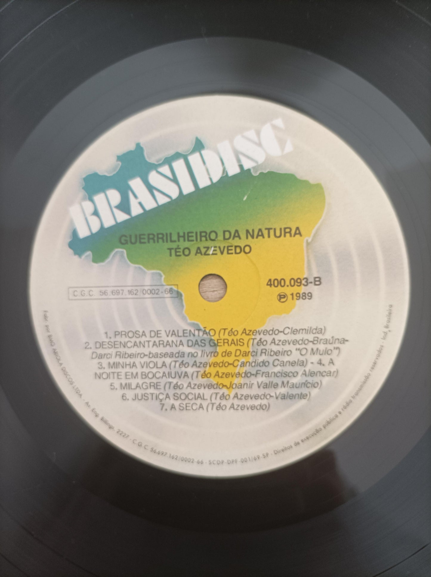 Lp Vinil Teo Azevedo Guerrilheiro Da Natura