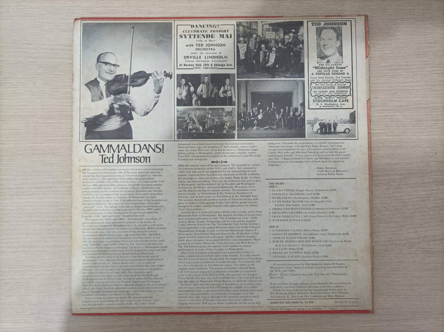 Lp Vinil Ted Johnson Gammaldans! Old Time Dance Importado
