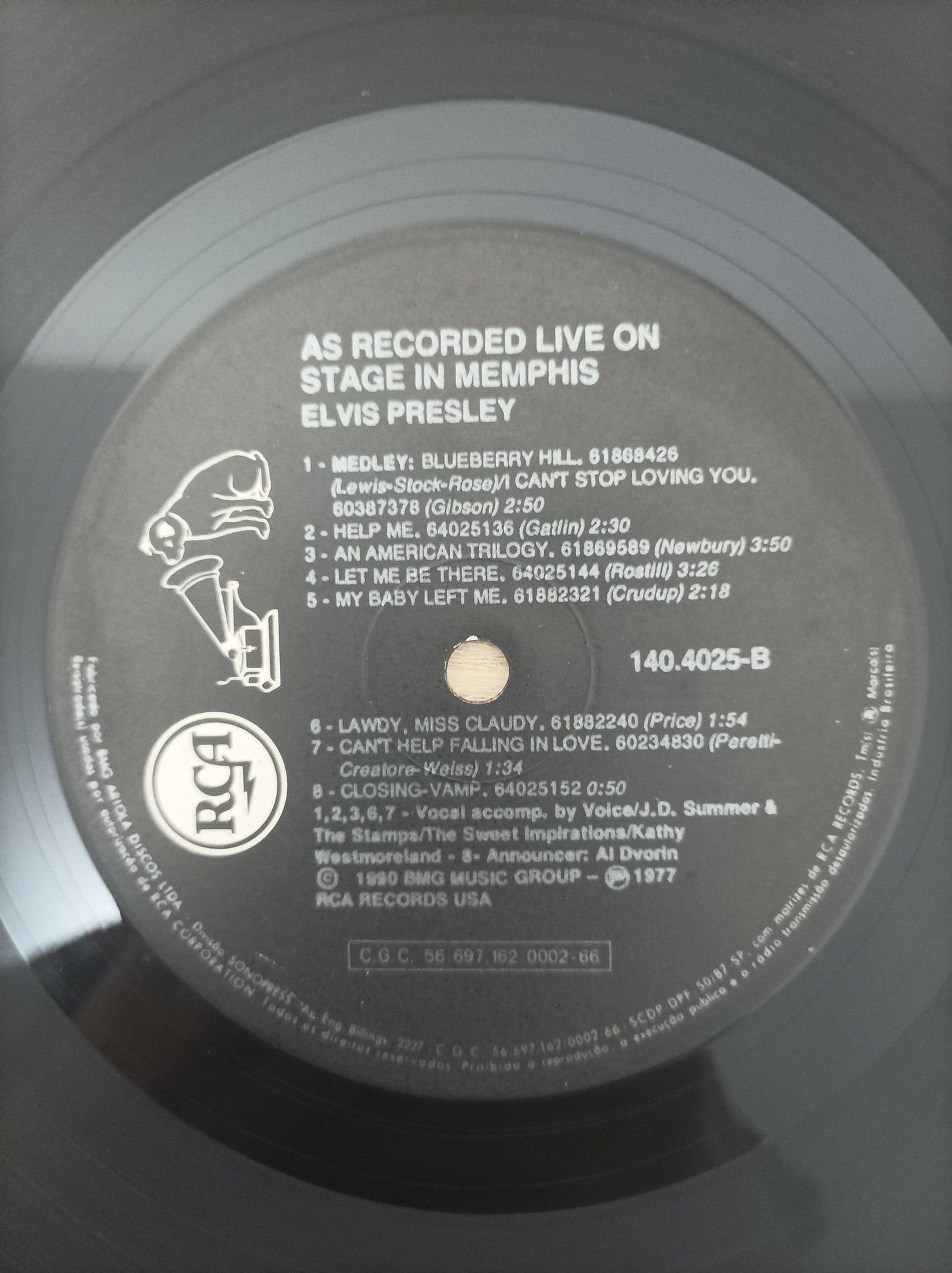 Lp Vinil Elvis Presley Recorded Live On Stage In Memphis