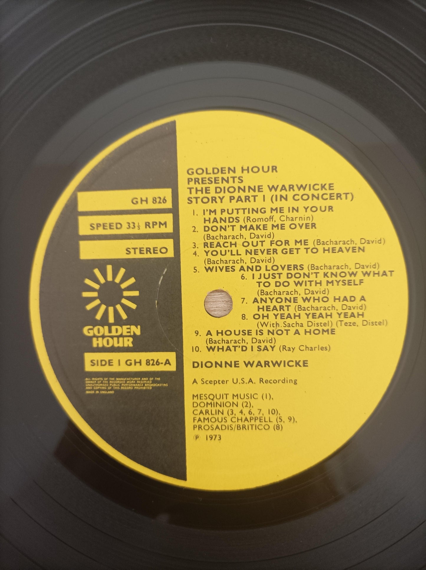 Lp Vinil Dionne Warwick Golden Hour Presents Vol 2 Importado