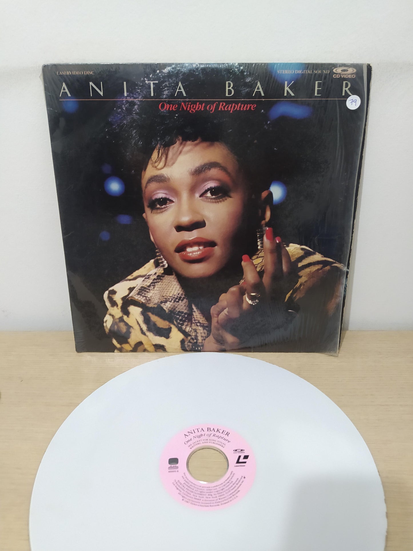 LD LaserDisc Anita Baker One Night Of Rapture Importado