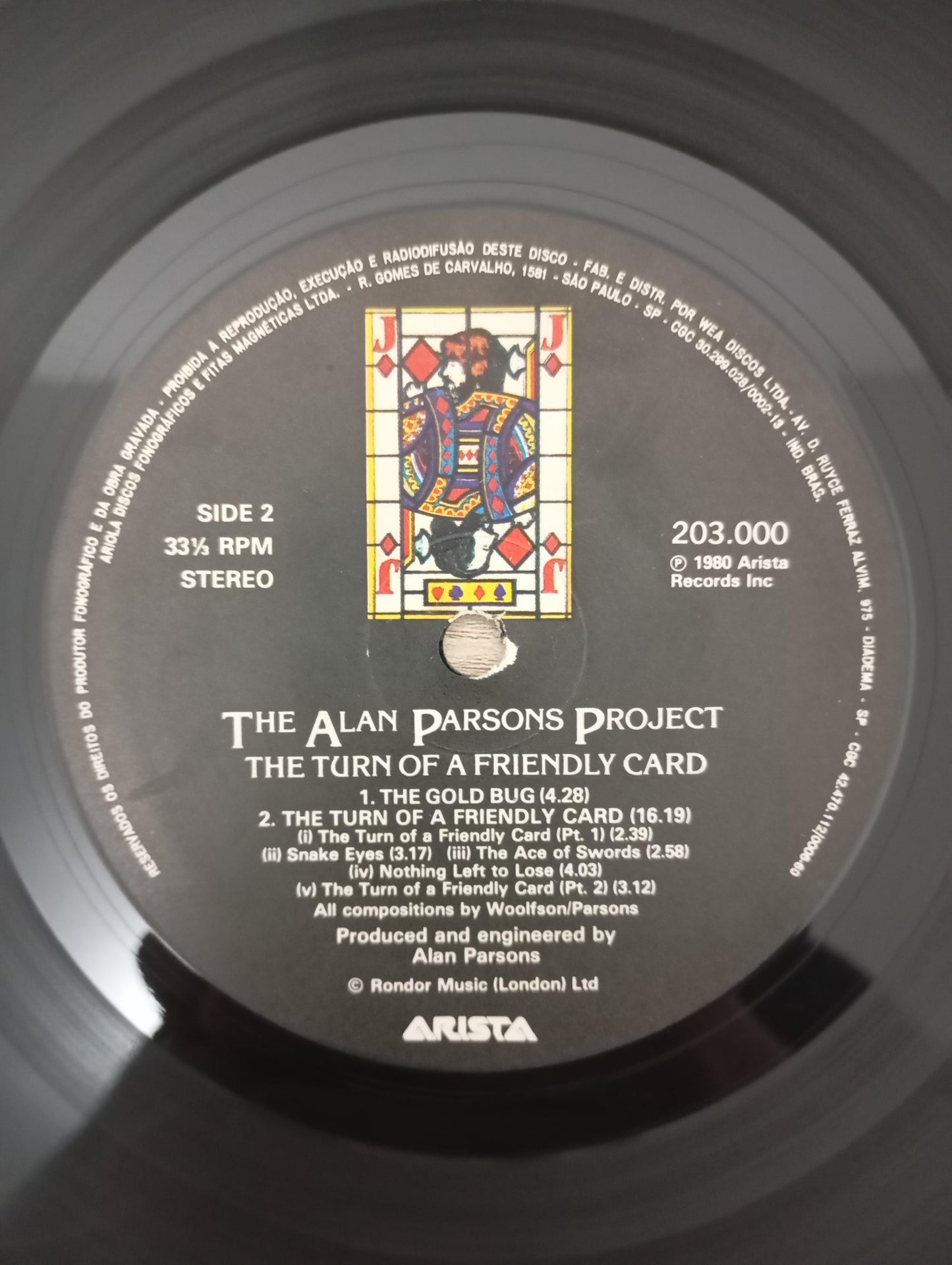 Lp Vinil Alan Parsons Project The Turn Of A Friendly Card