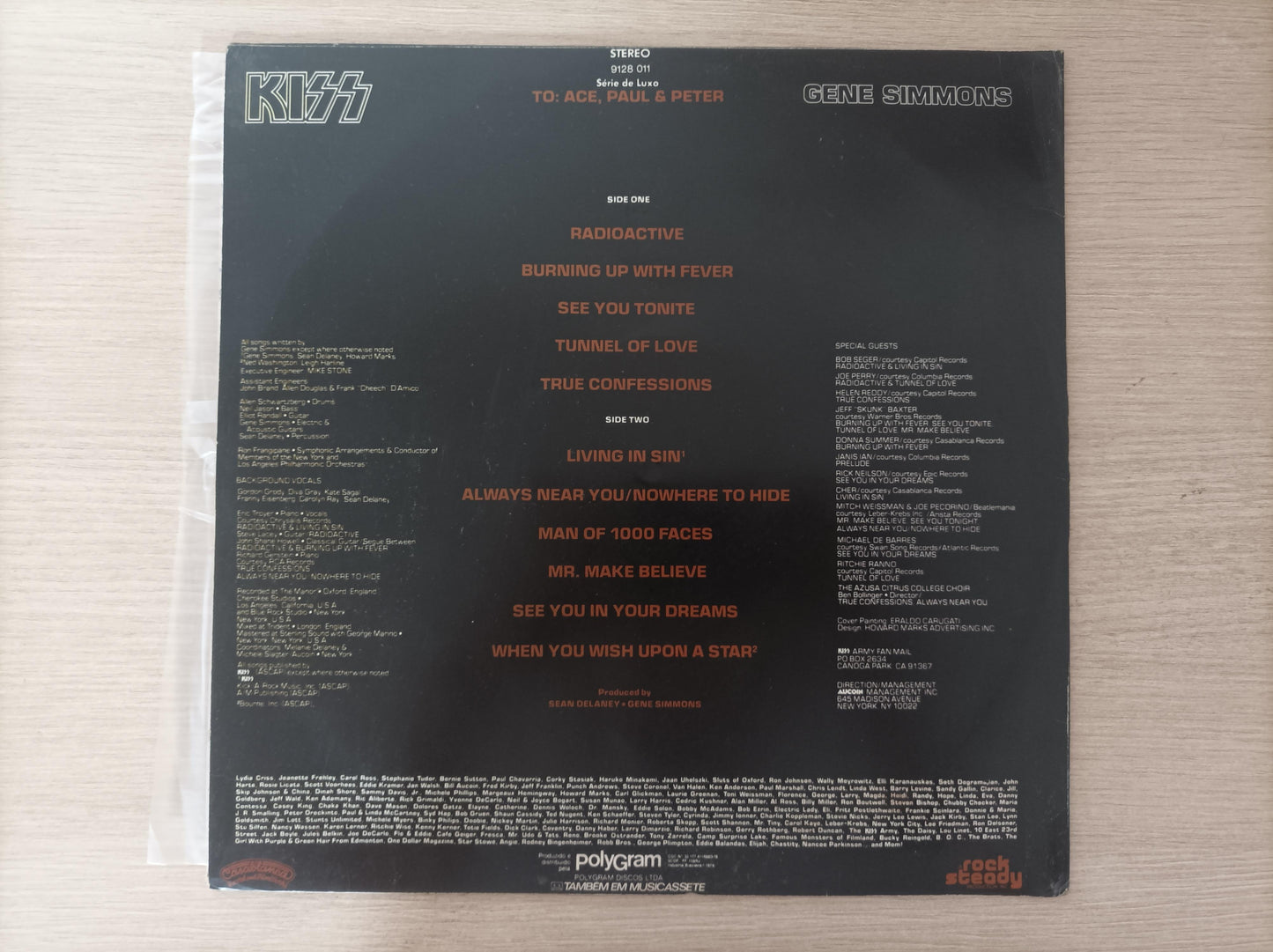 Lp Vinil Kiss Gene Simmons Com Encarte